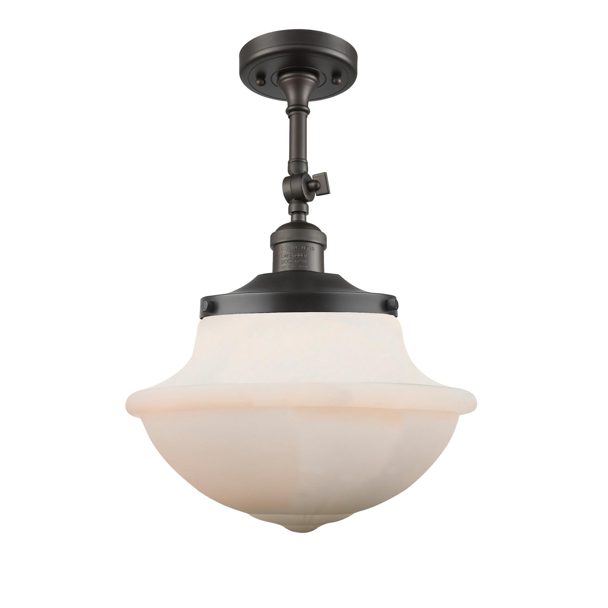 Bruno Marashlian Oxford 12 Inch 1 Light Semi Flush Mount by Innovations Lighting
