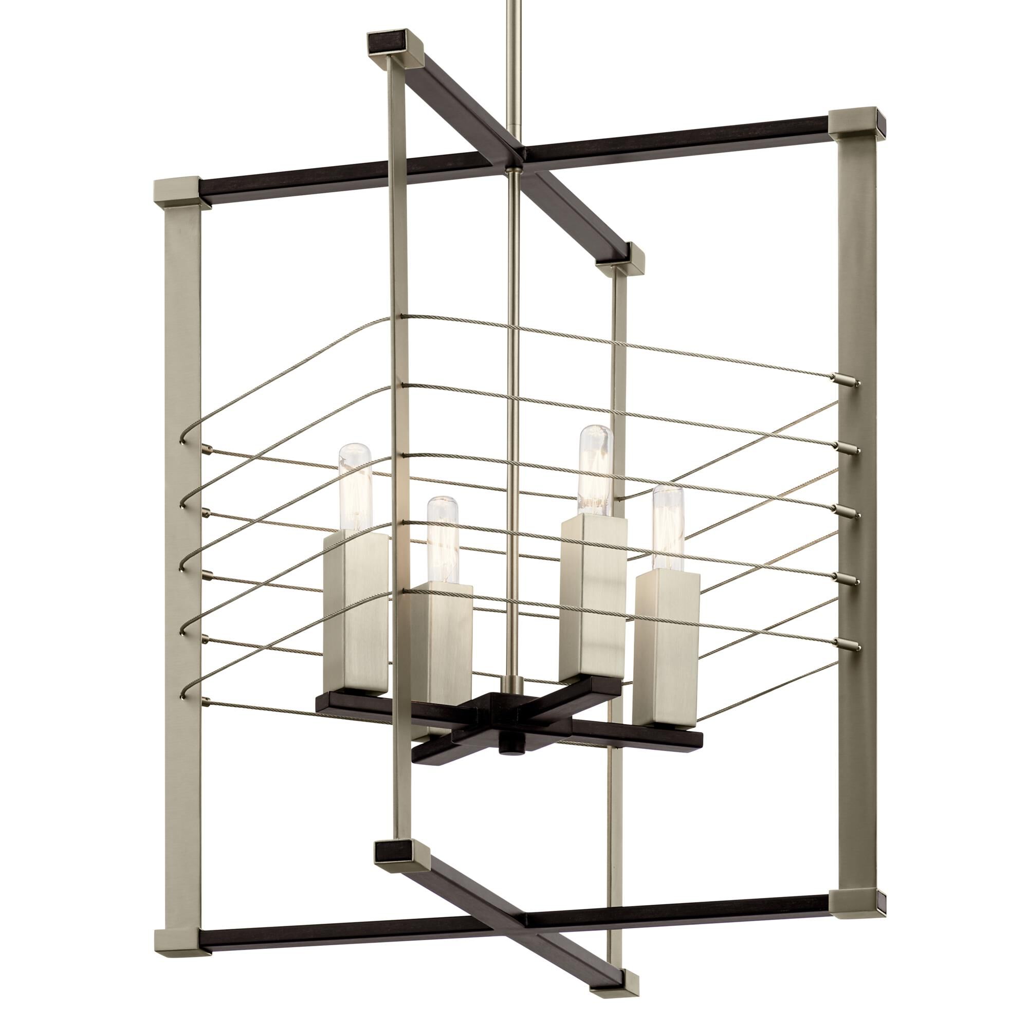 Shown in Midnight Oak and Brushed Nickel finish