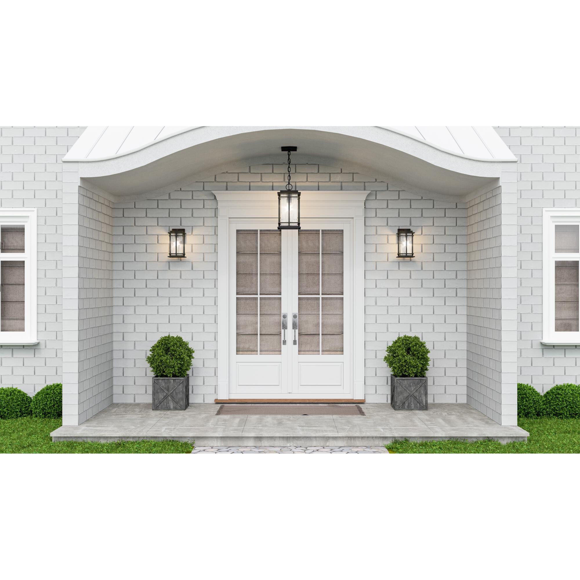 Quoizel Mcalister 15 Inch Tall Outdoor Hanging Lantern