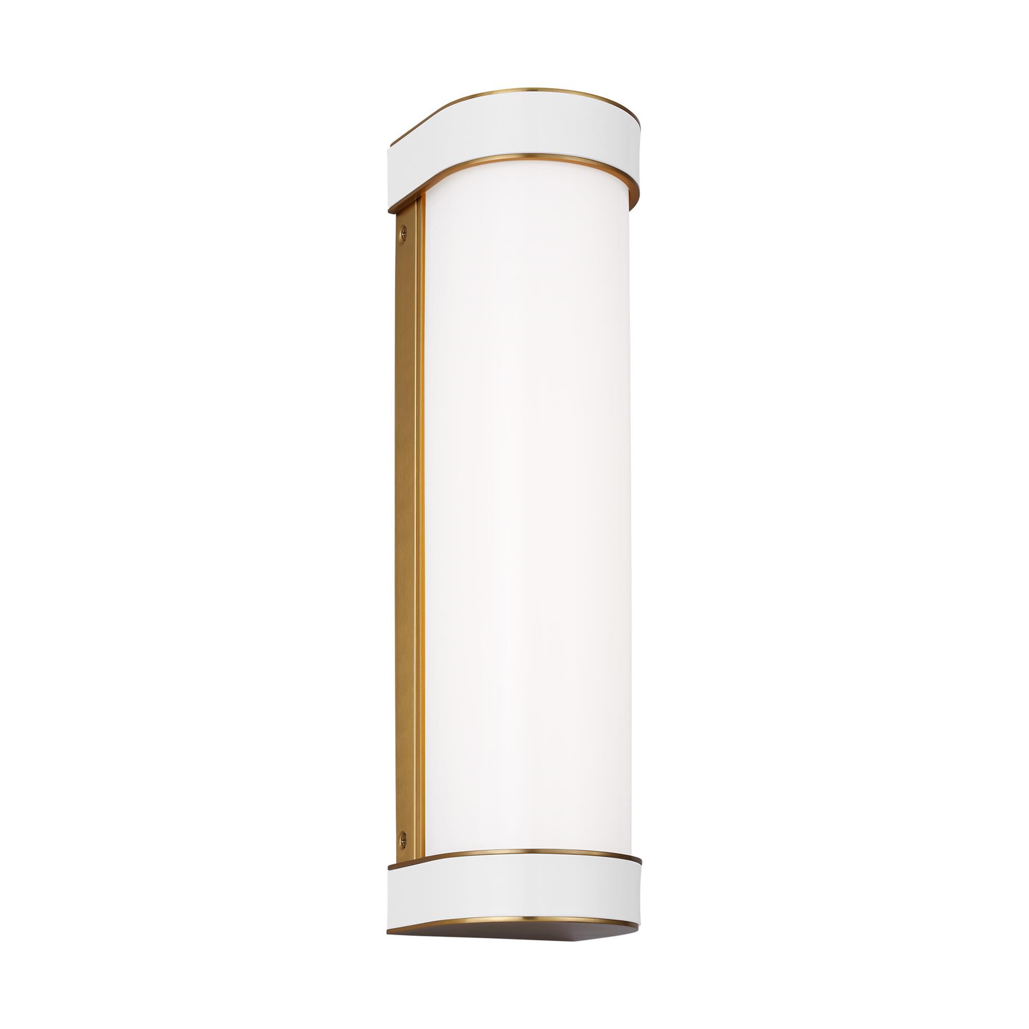 Shown in Burnished Brass finish and Milk White Glass shade