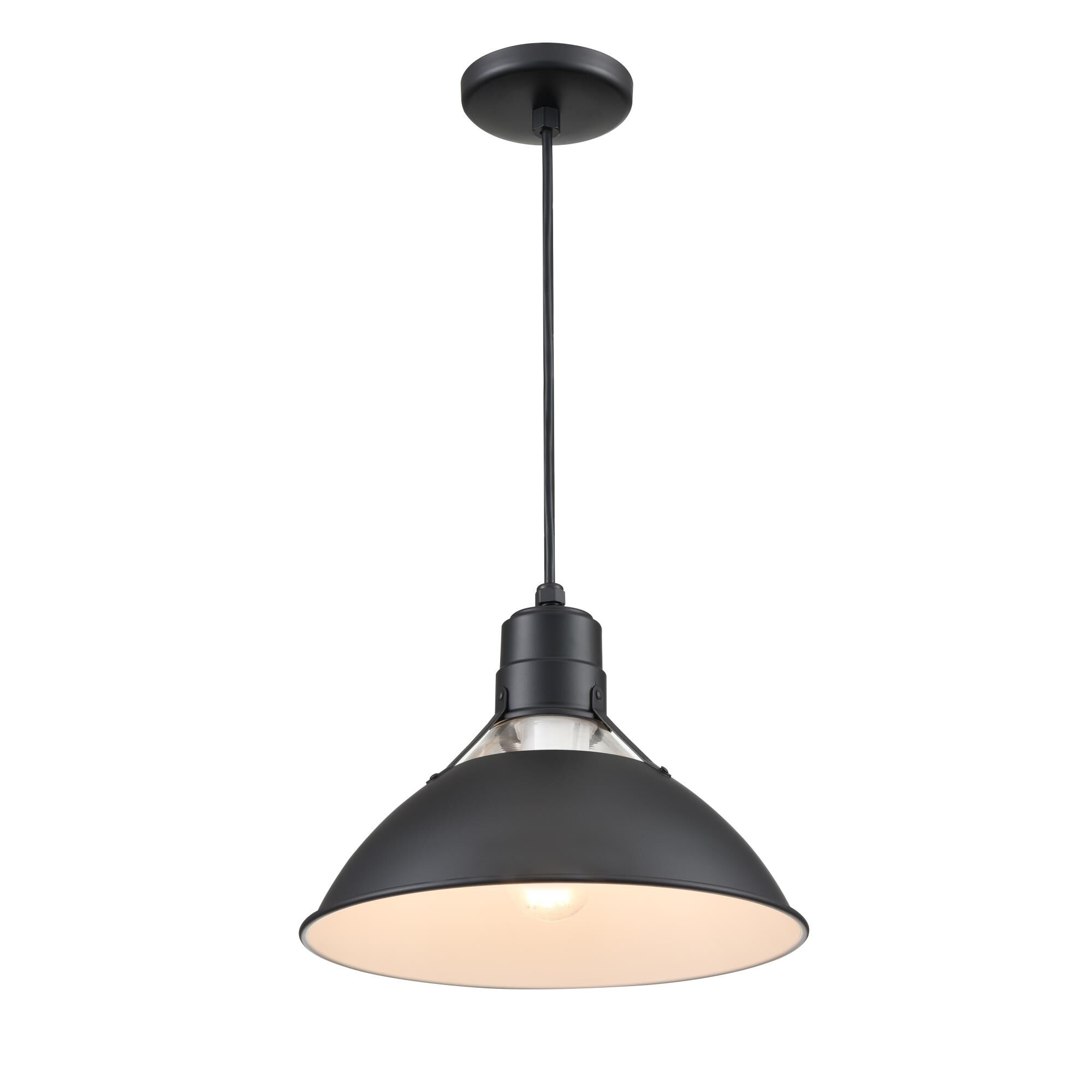 Shown in Satin Black finish and Clear glass