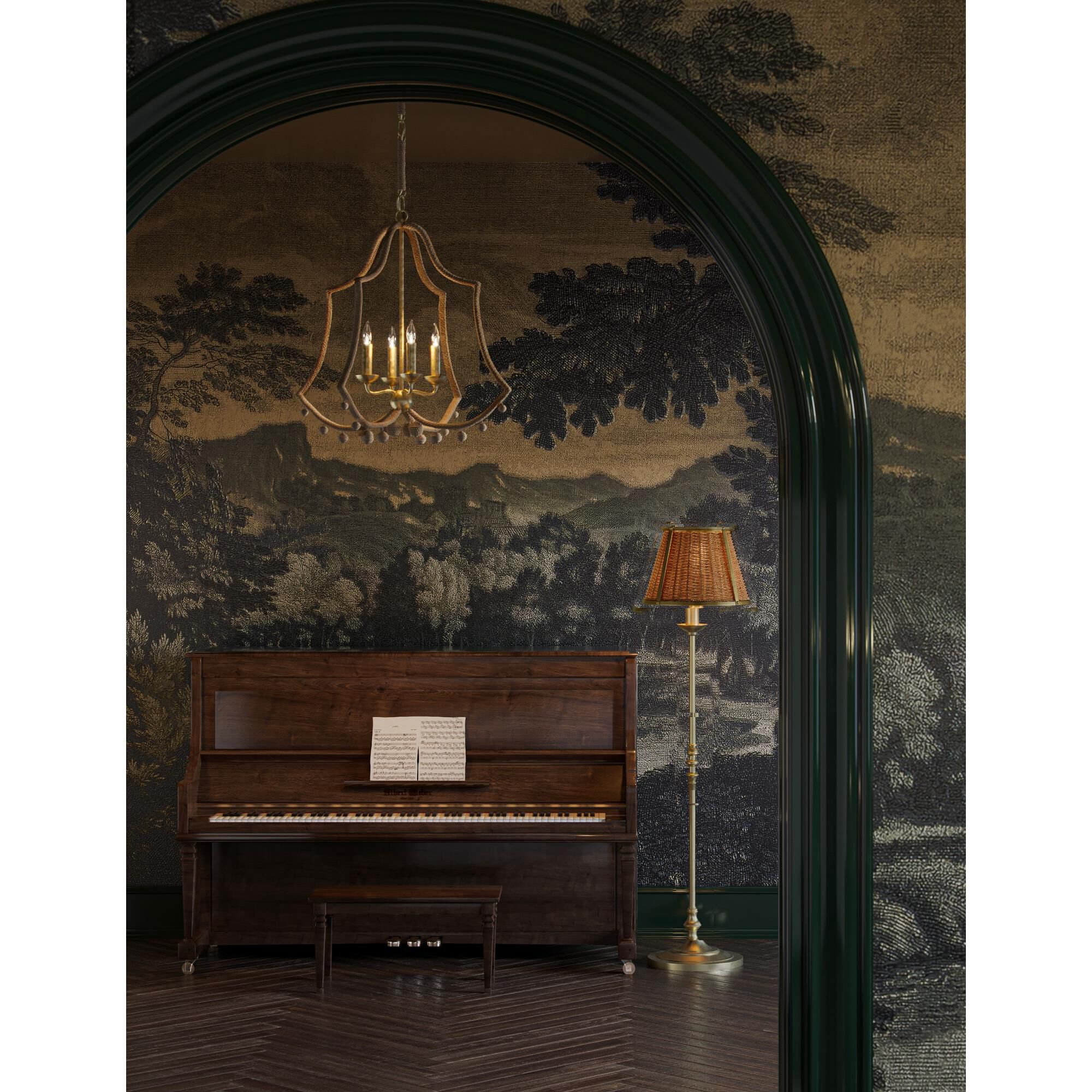 Nimes 22 Inch Chandelier by Currey and Company