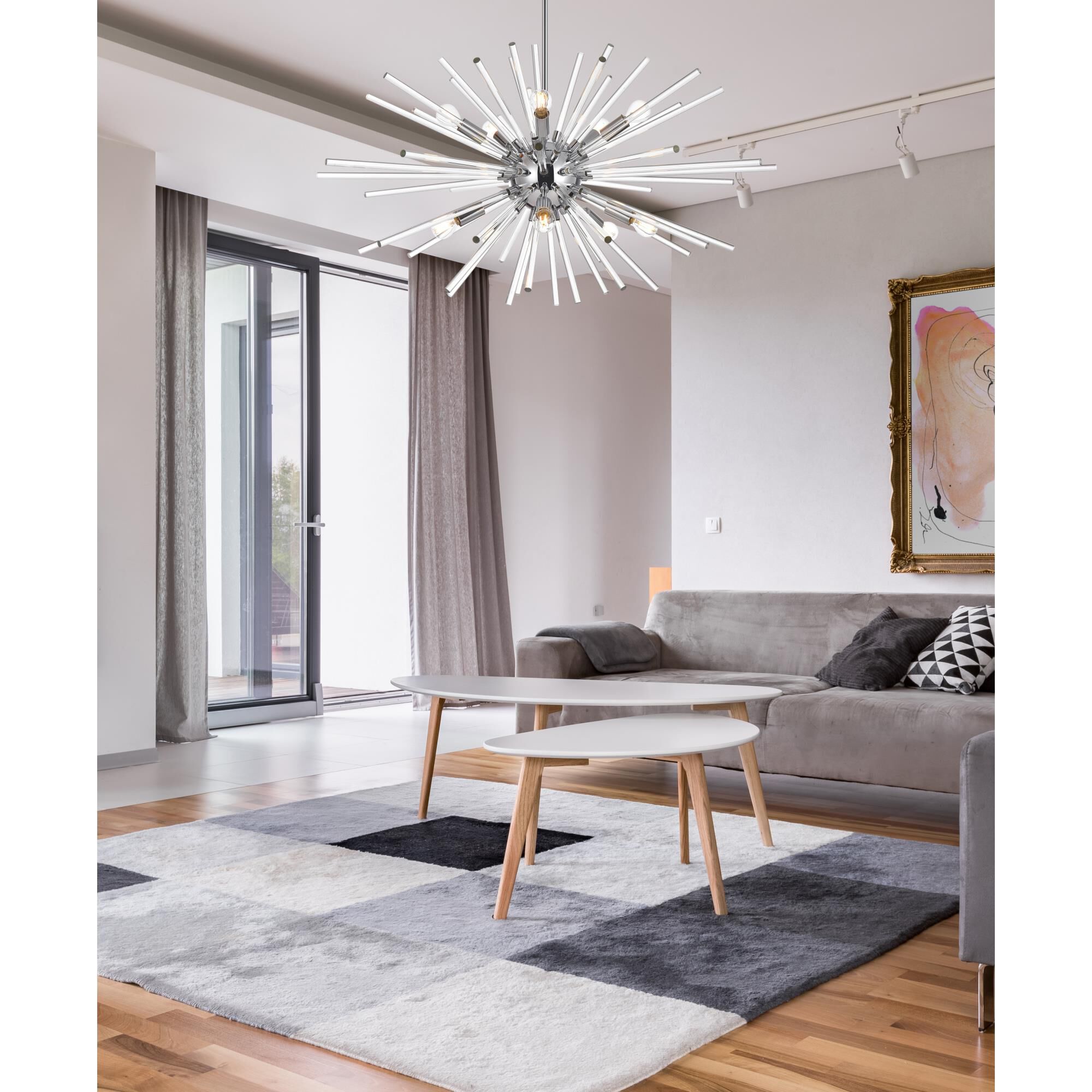Sienna 32 Inch 10 Light Chandelier by Elegant Lighting