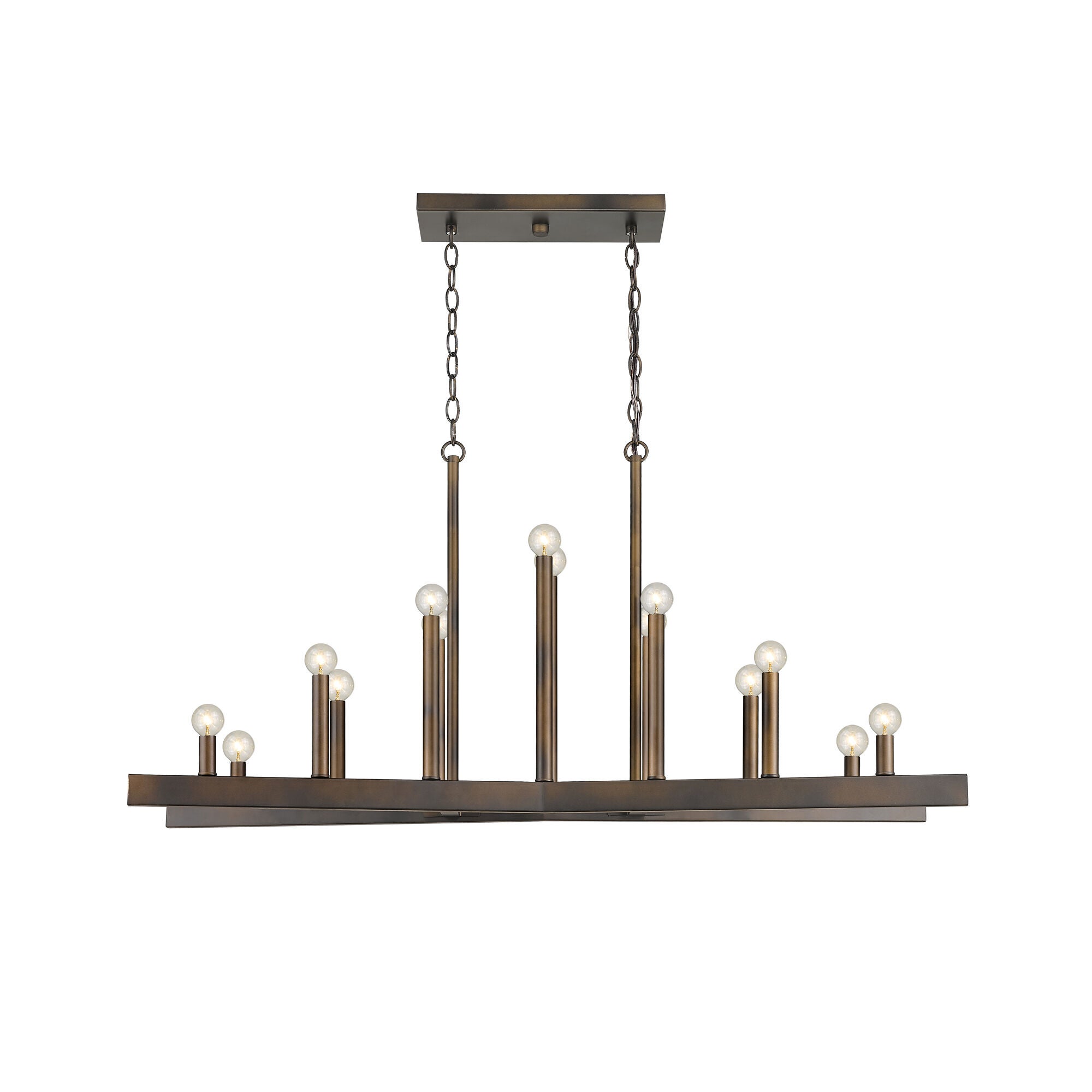 Shown in Oil-Rubbed Bronze finish and -- glass and -- shade