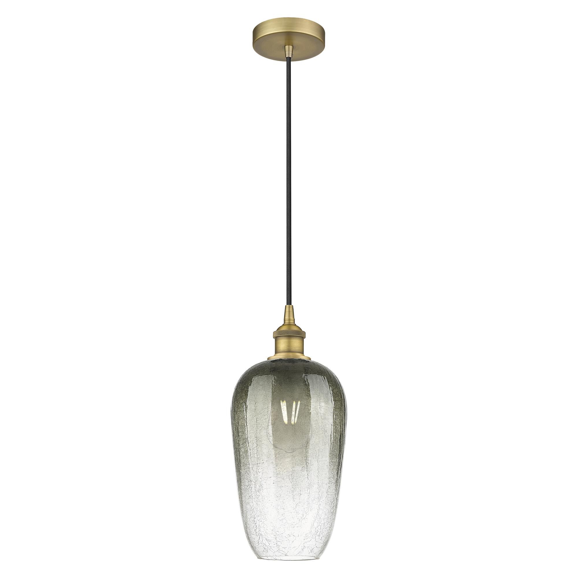 Shown in Brushed Brass finish and Slate glass