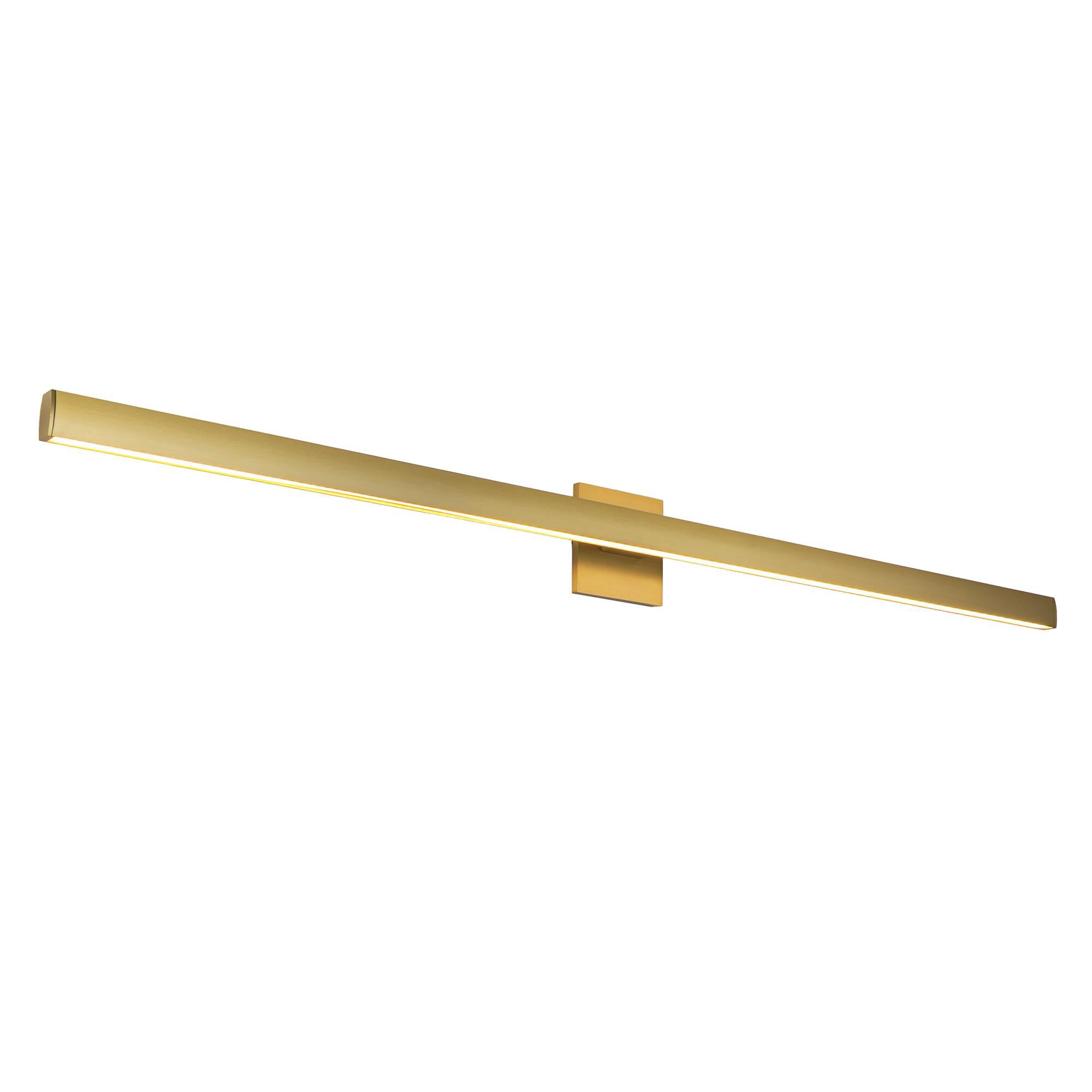 Shown in Brushed Gold finish and White Polycarbonate Diffuser glass