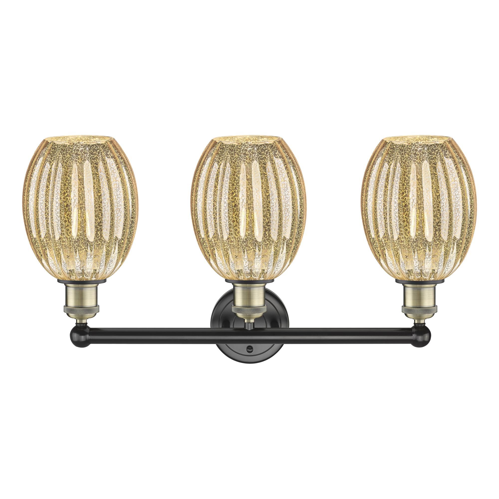 Shown in Black Antique Brass finish and Mercury glass