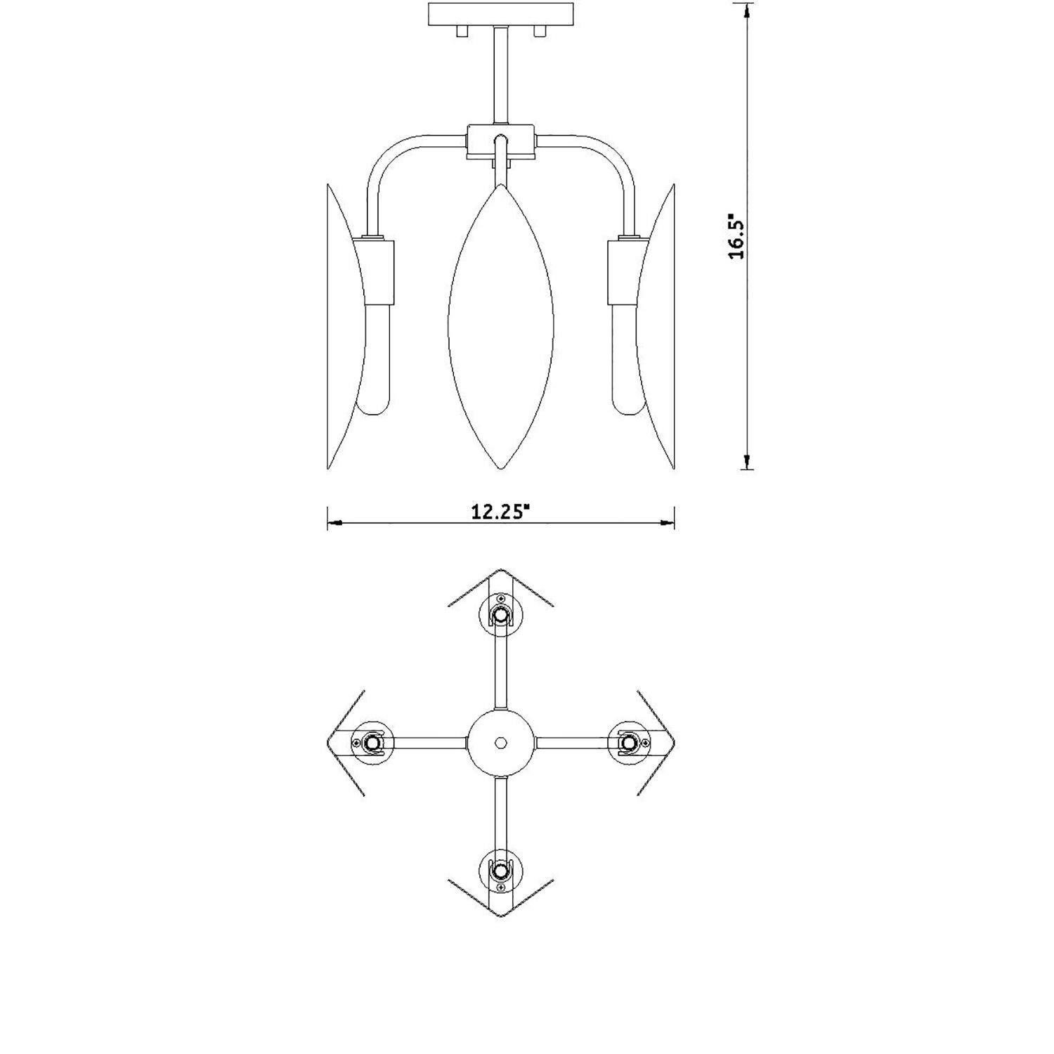 Shown in Old Satin Brass finish and Metal shade