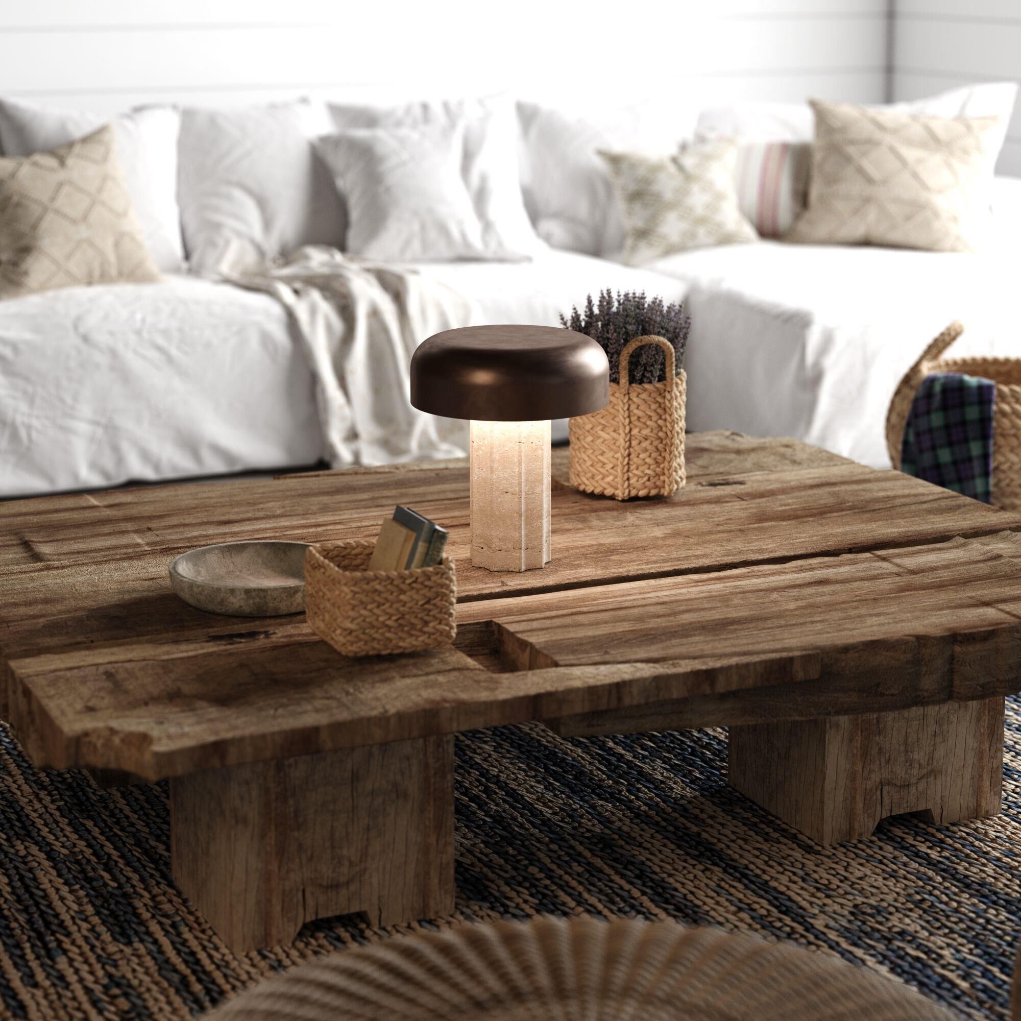 Kibun Fluted Column 15 Inch Table Lamp by Bulbrite