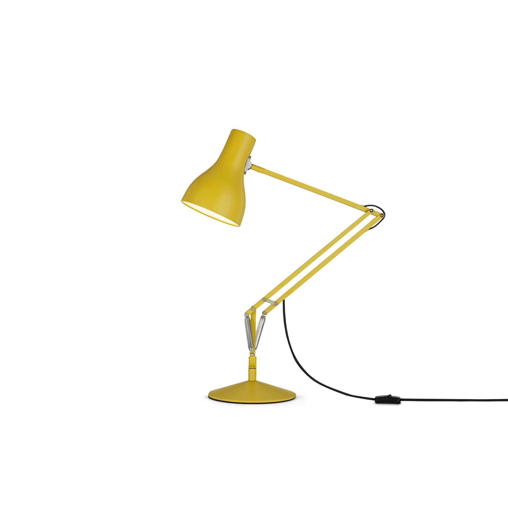 Shown in Yellow Ochre finish and Aluminum shade
