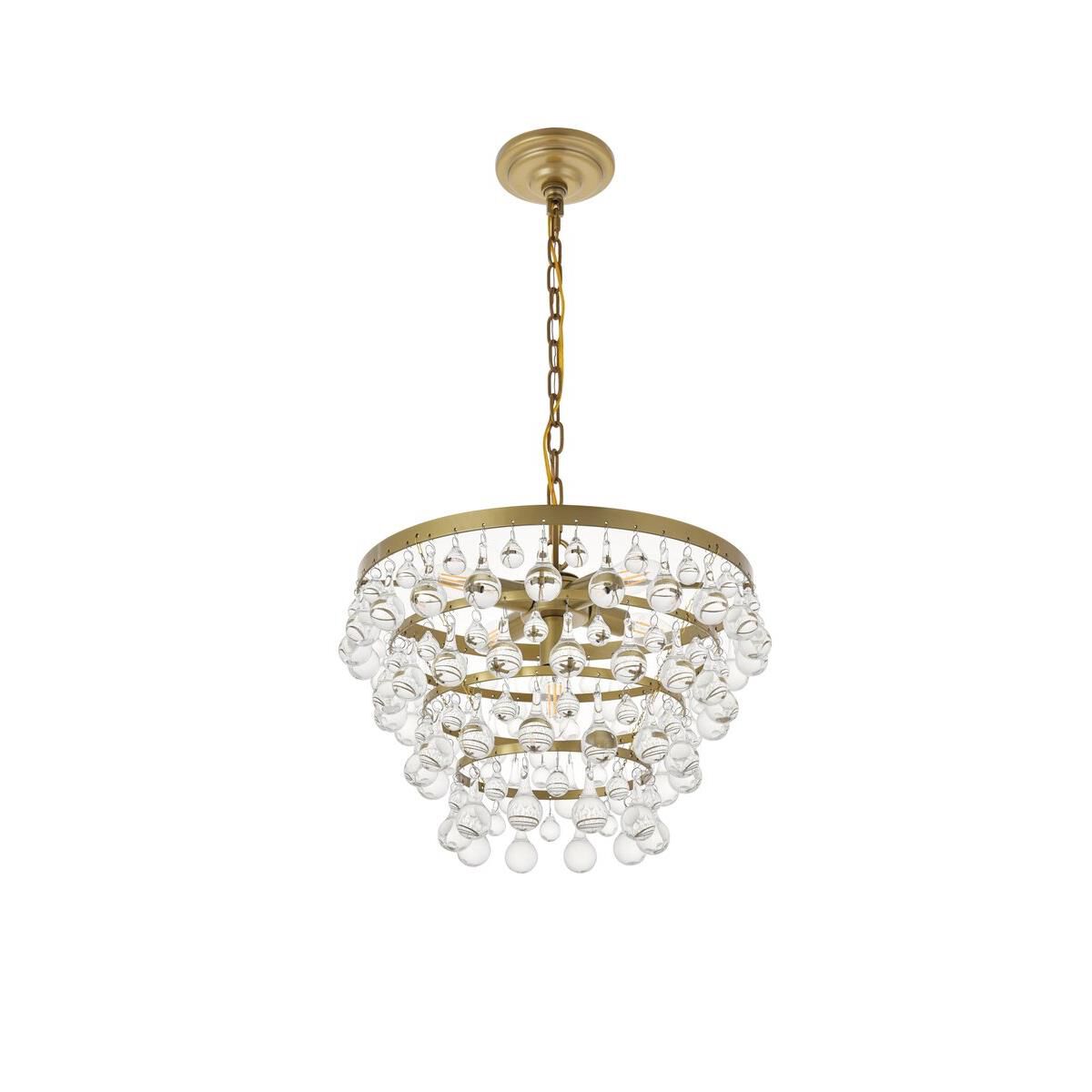 Shown in Brass finish and Clear Royal Cut crystal