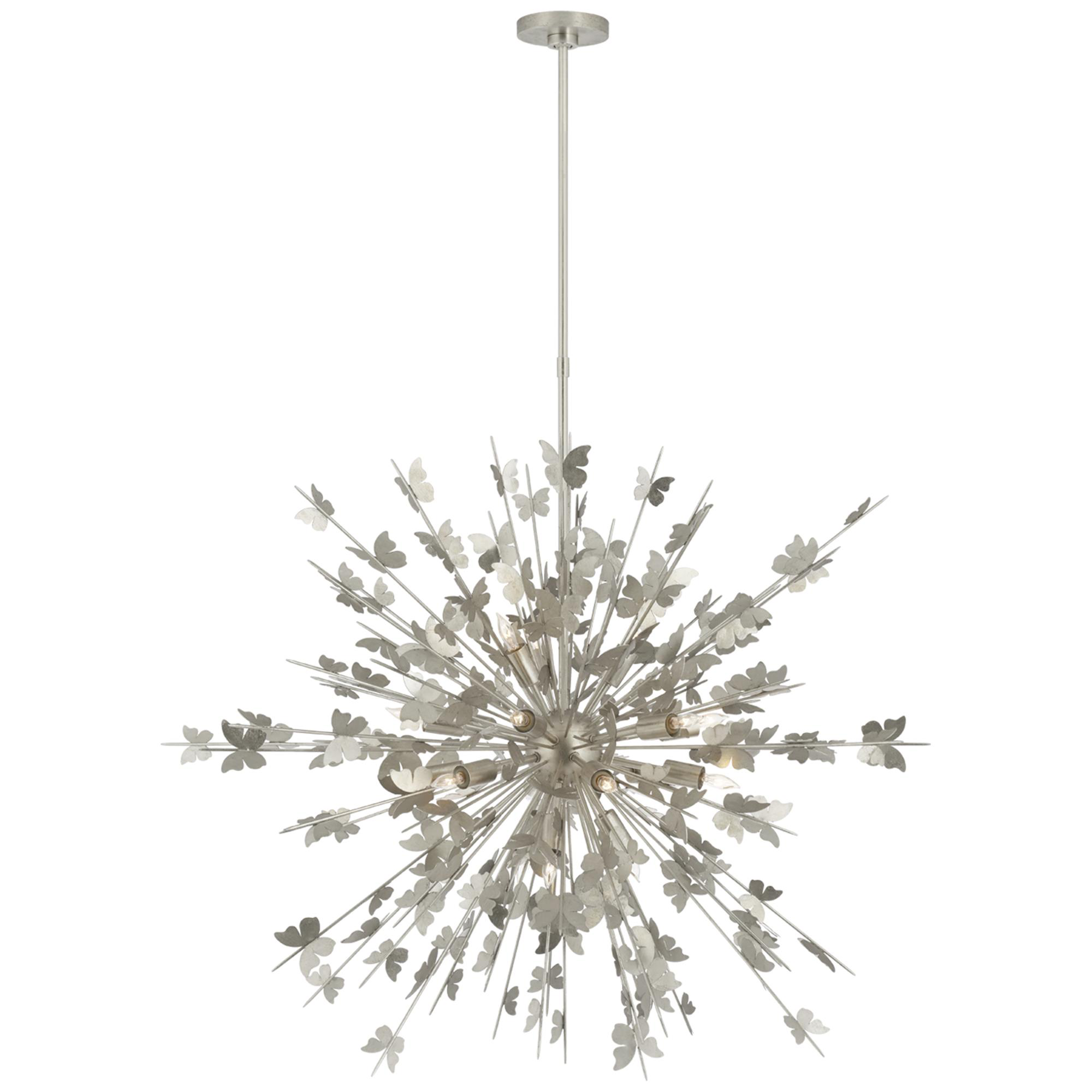 Shown in Burnished Silver Leaf finish and No Option shade