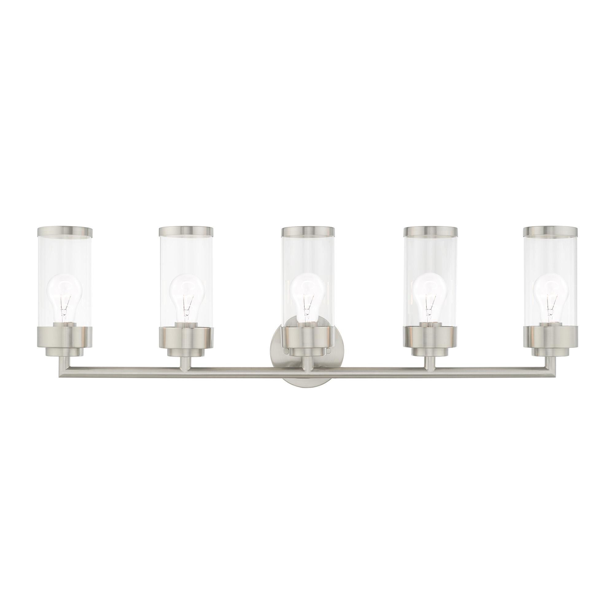 Hillcrest 35 Inch 5 Light Bath Vanity Light by Livex Lighting