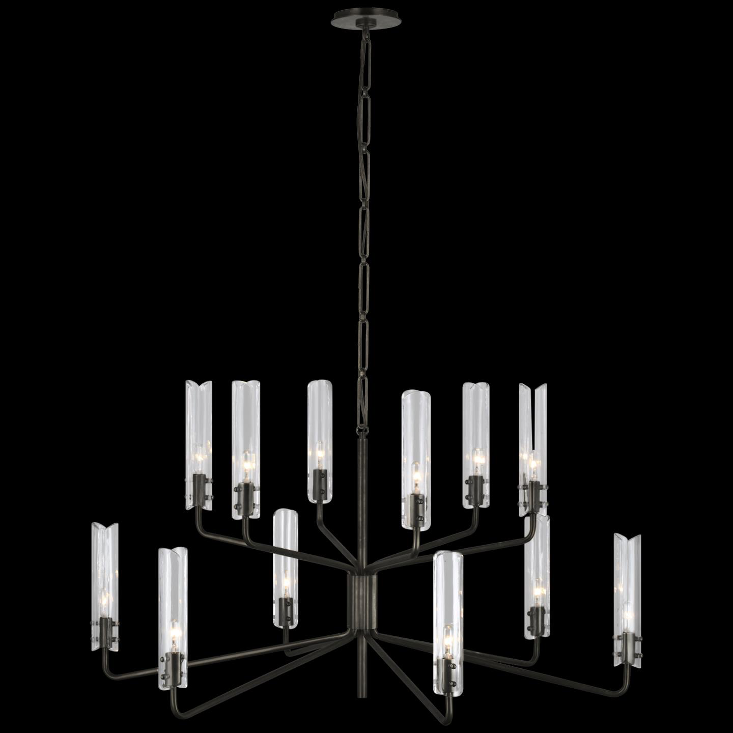 AERIN Casoria 42 Inch 12 Light LED Chandelier by Visual Comfort Signature Collection