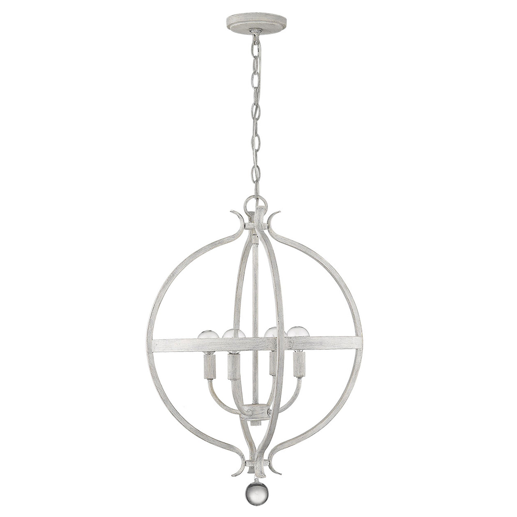 Shown in Country White finish and -- glass and -- shade