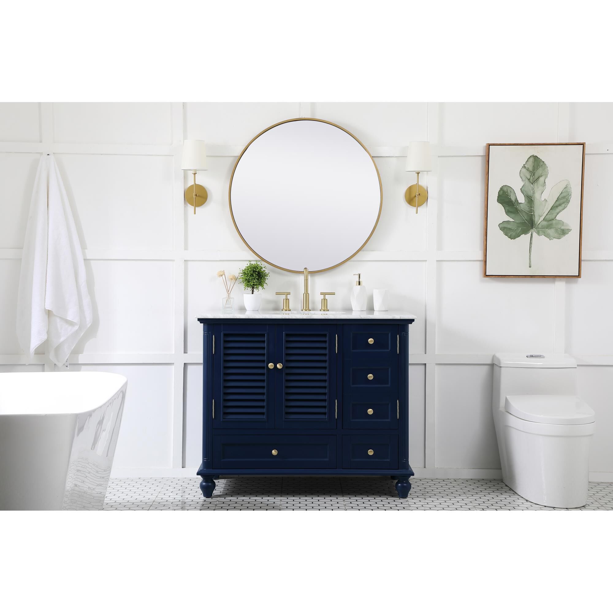 Shown in Blue finish