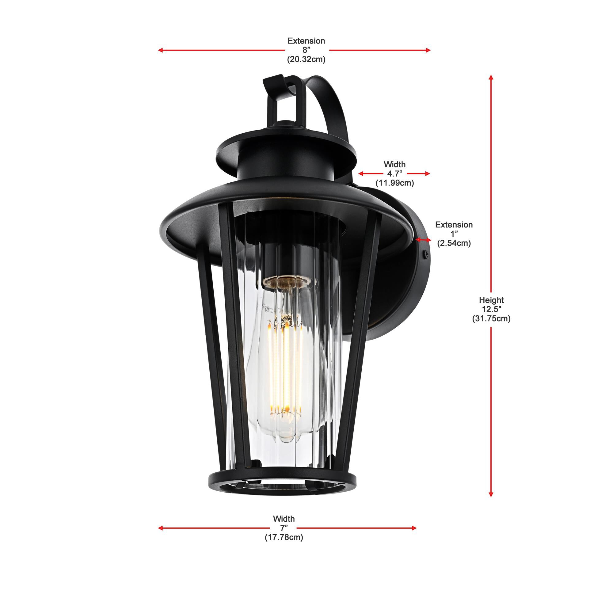 Wensley 7 Inch Outdoor Wall Light by Elegant Lighting