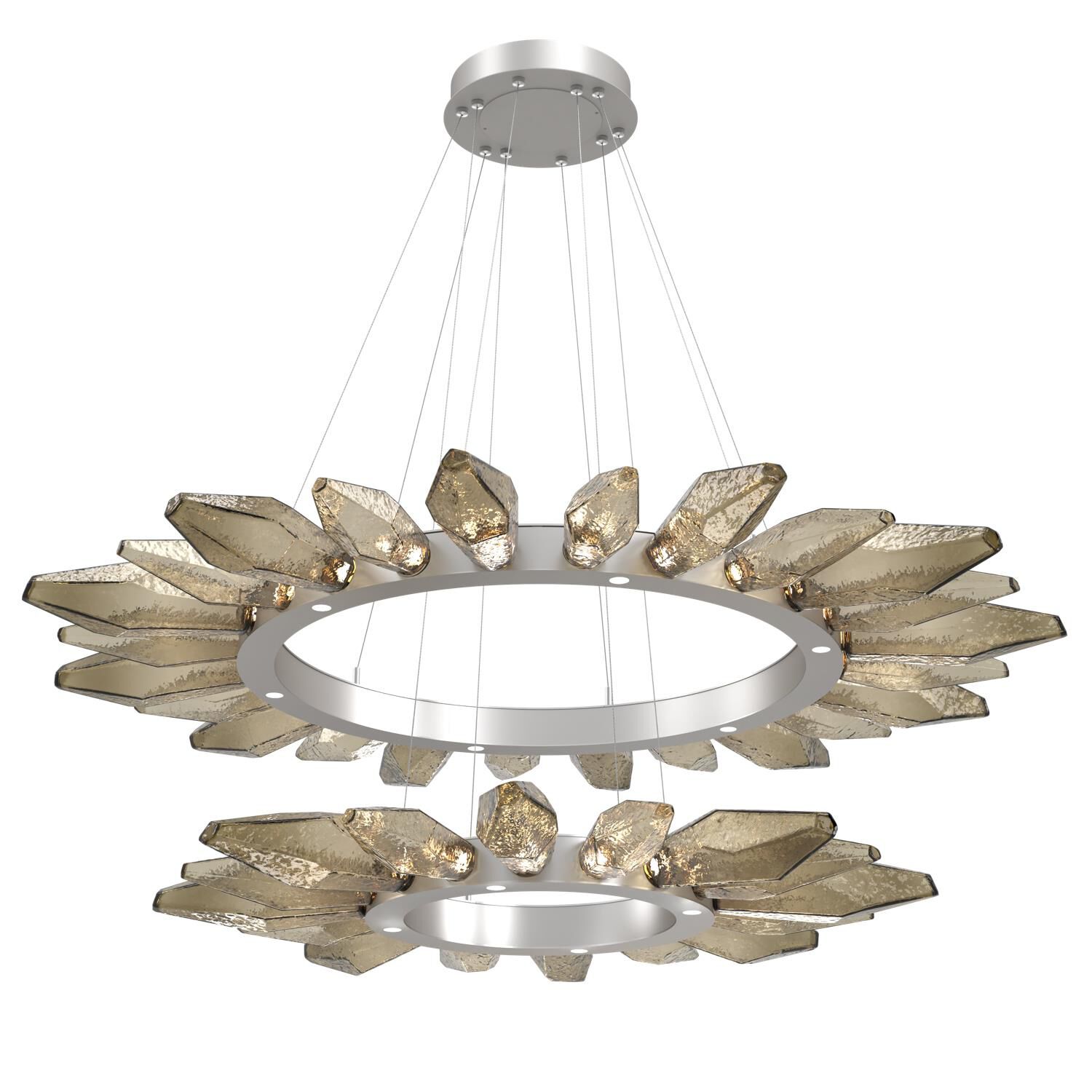 Rock Crystal 56 Inch 50 Light LED Chandelier by Hammerton Studio