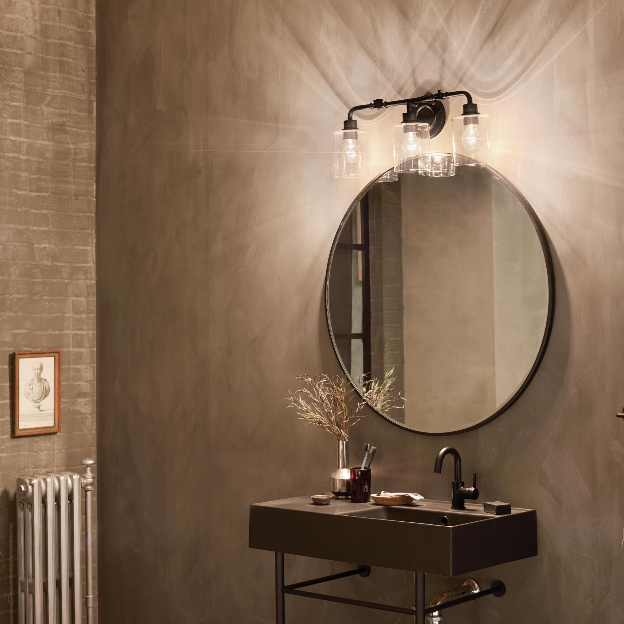 Gunnison 24 Inch 3 Light Bath Vanity Light by Kichler Lighting