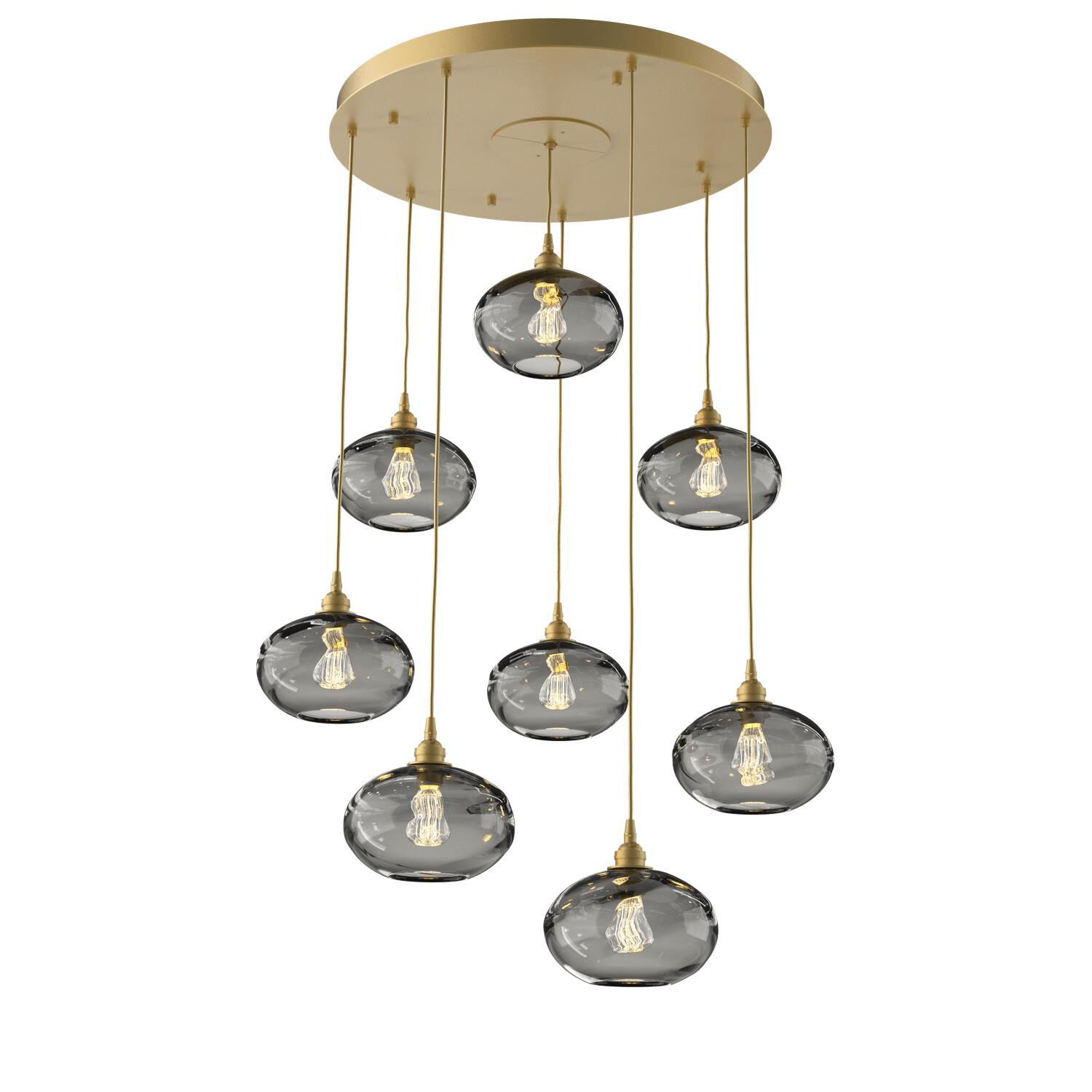 Coppa 29 Inch 8 Light Multi Light Pendant by Hammerton Studio