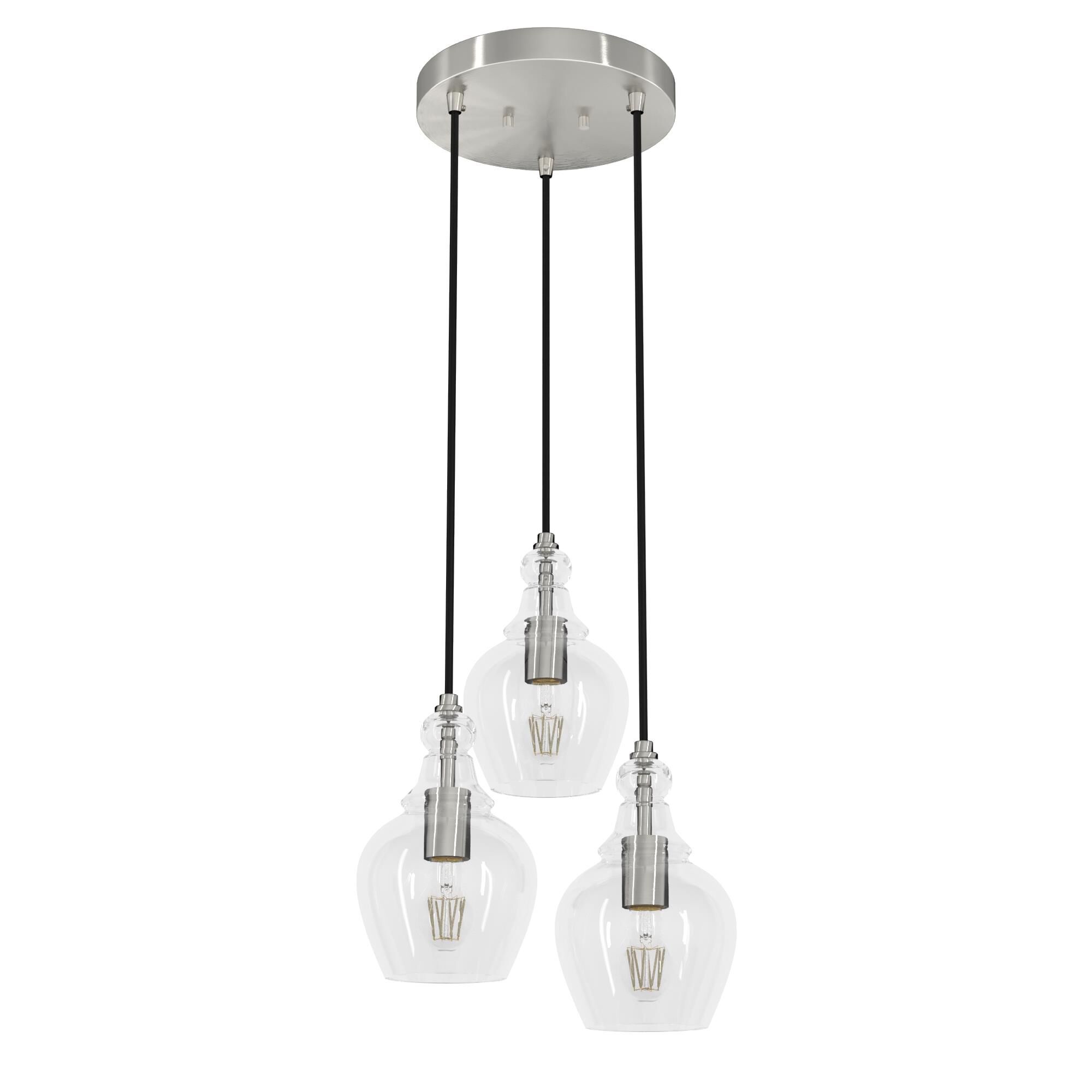 Maple Park 19 Inch 3 Light Multi Light Pendant by Hunter Fan