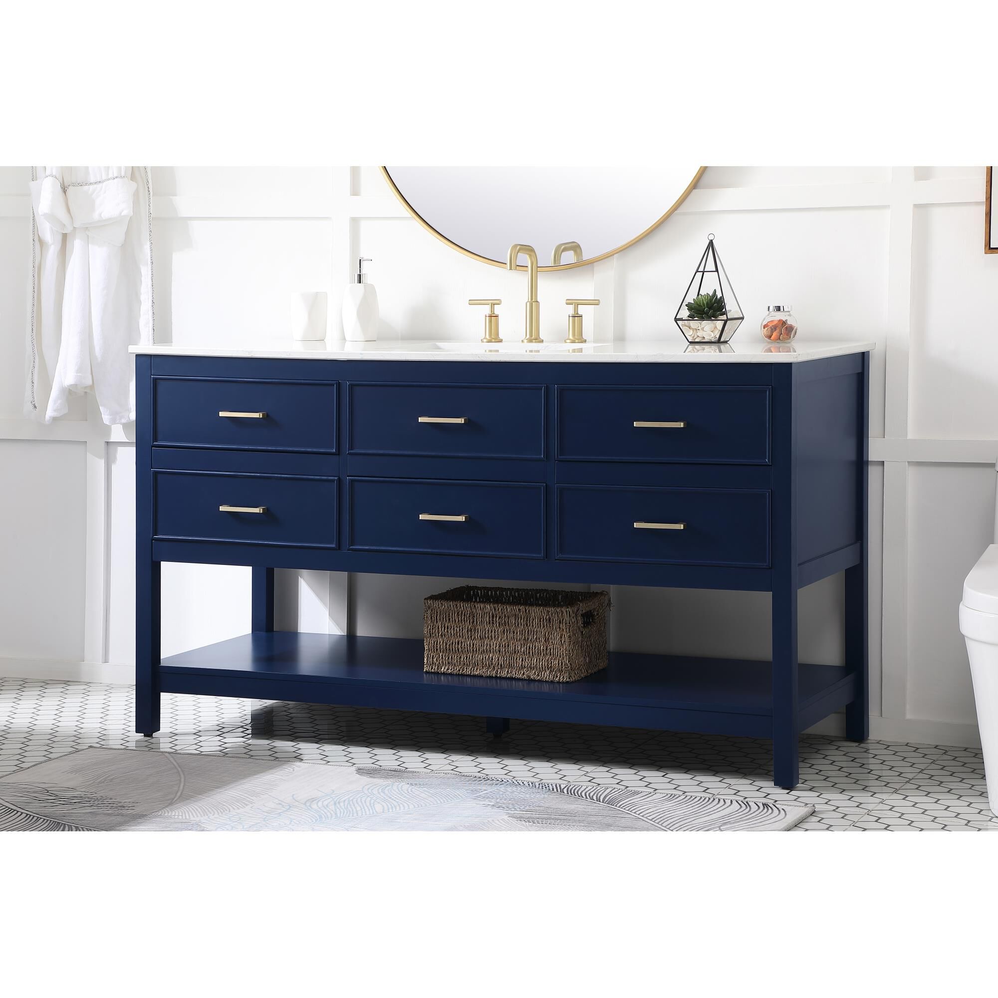 Sinclaire 60 Inch Bath Vanity by Elegant Decor