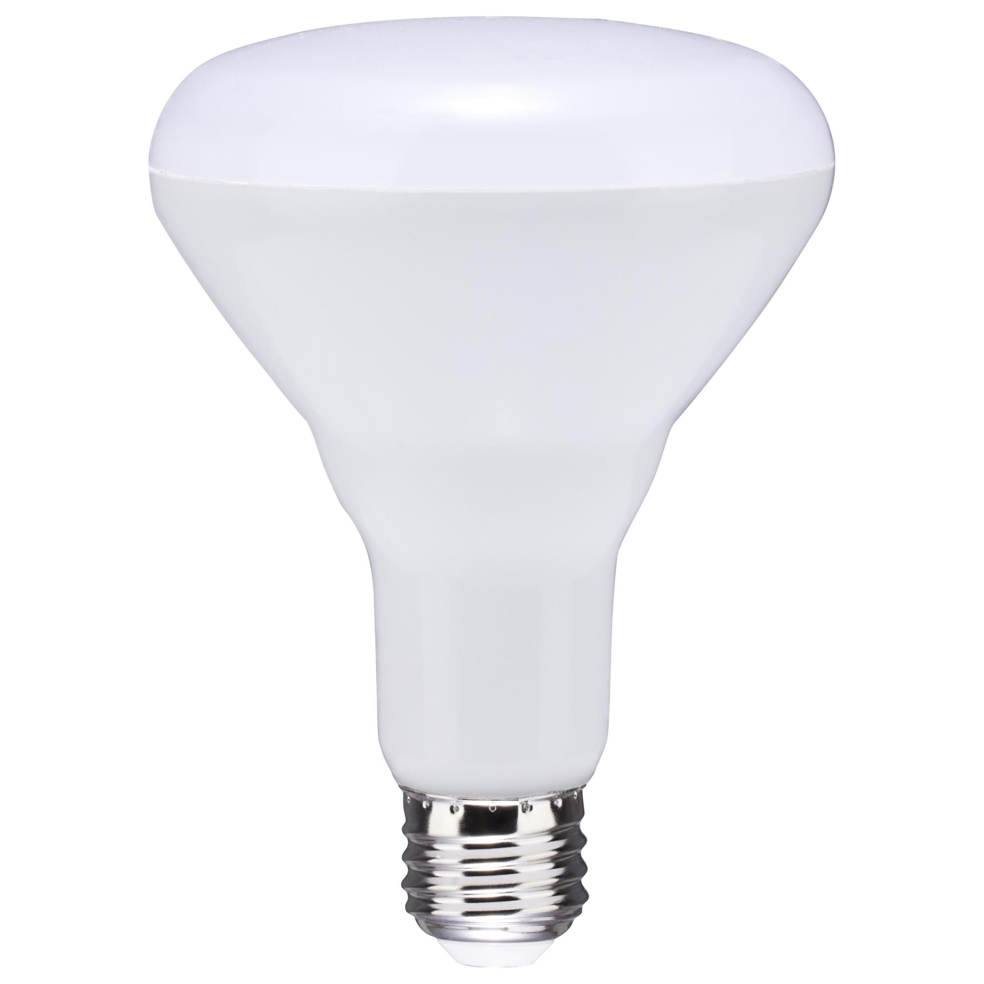 Dimmable 8.5 Watt 4000K BR30 LED Light Bulb by Satco