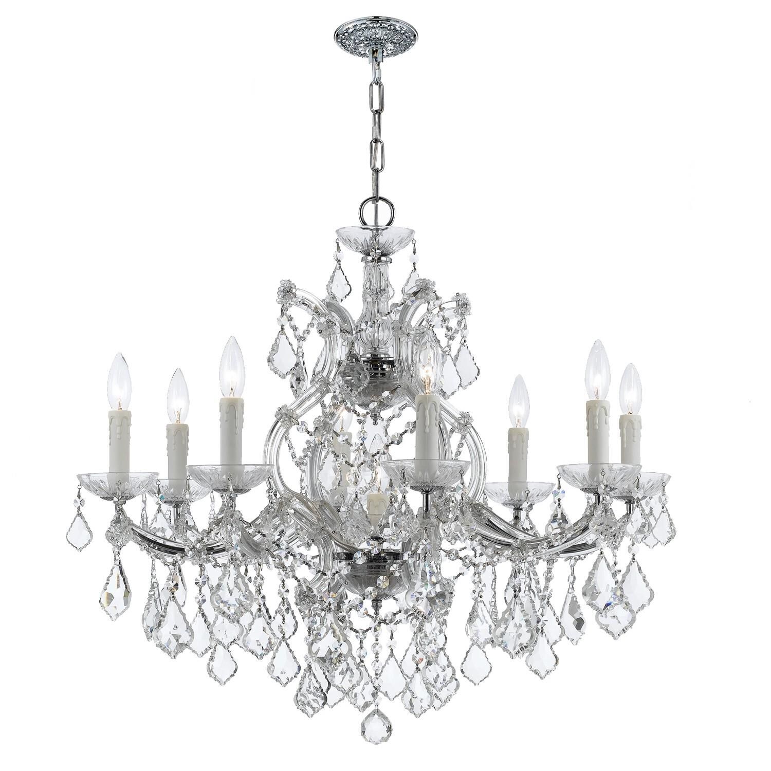 Maria Theresa 26 Inch 9 Light Chandelier by Crystorama