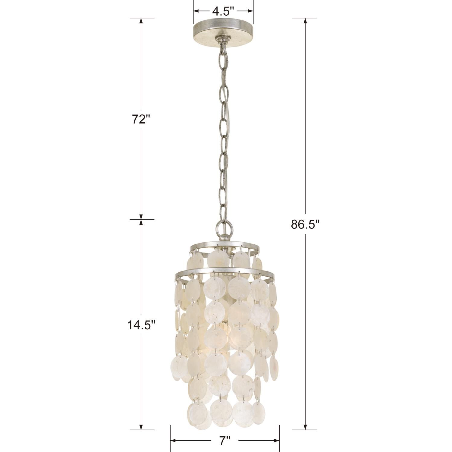 Crystorama Brielle 7 Inch Mini Chandelier