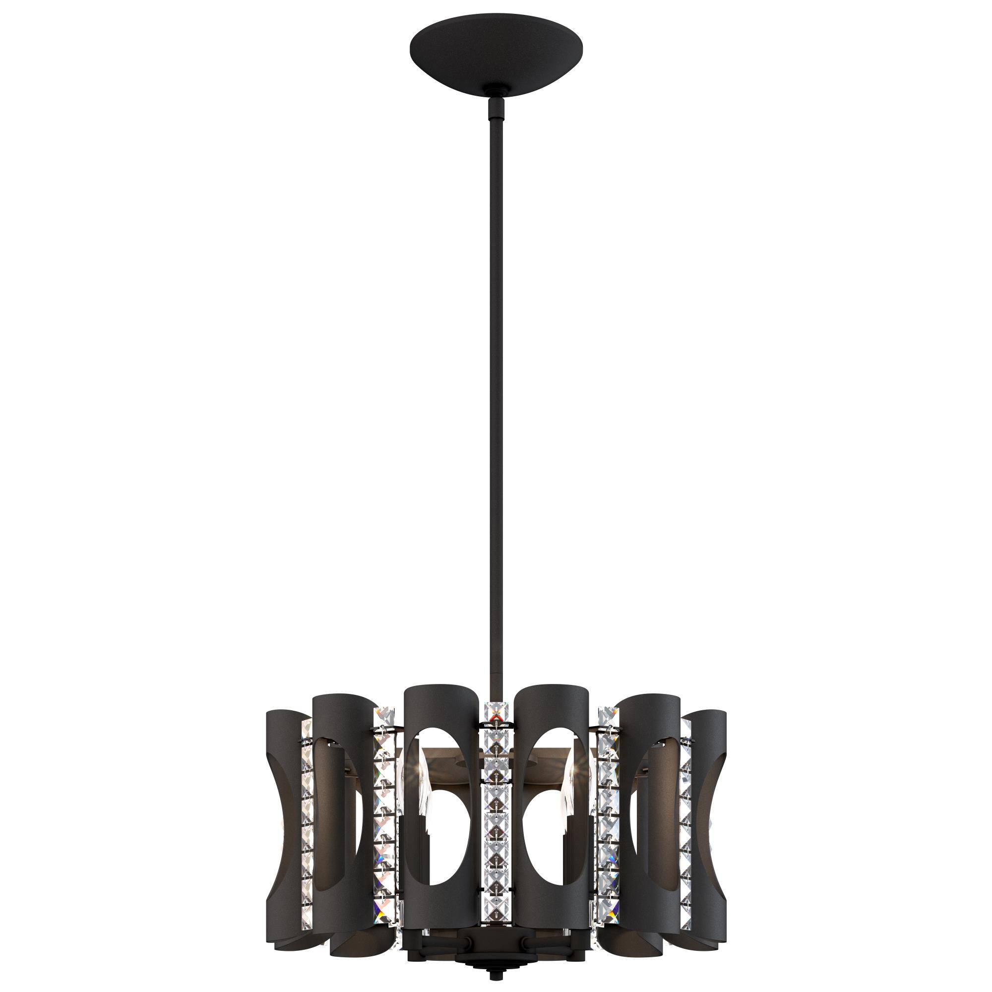 Shown in Black finish and Clear Heritage Cyrstal crystal