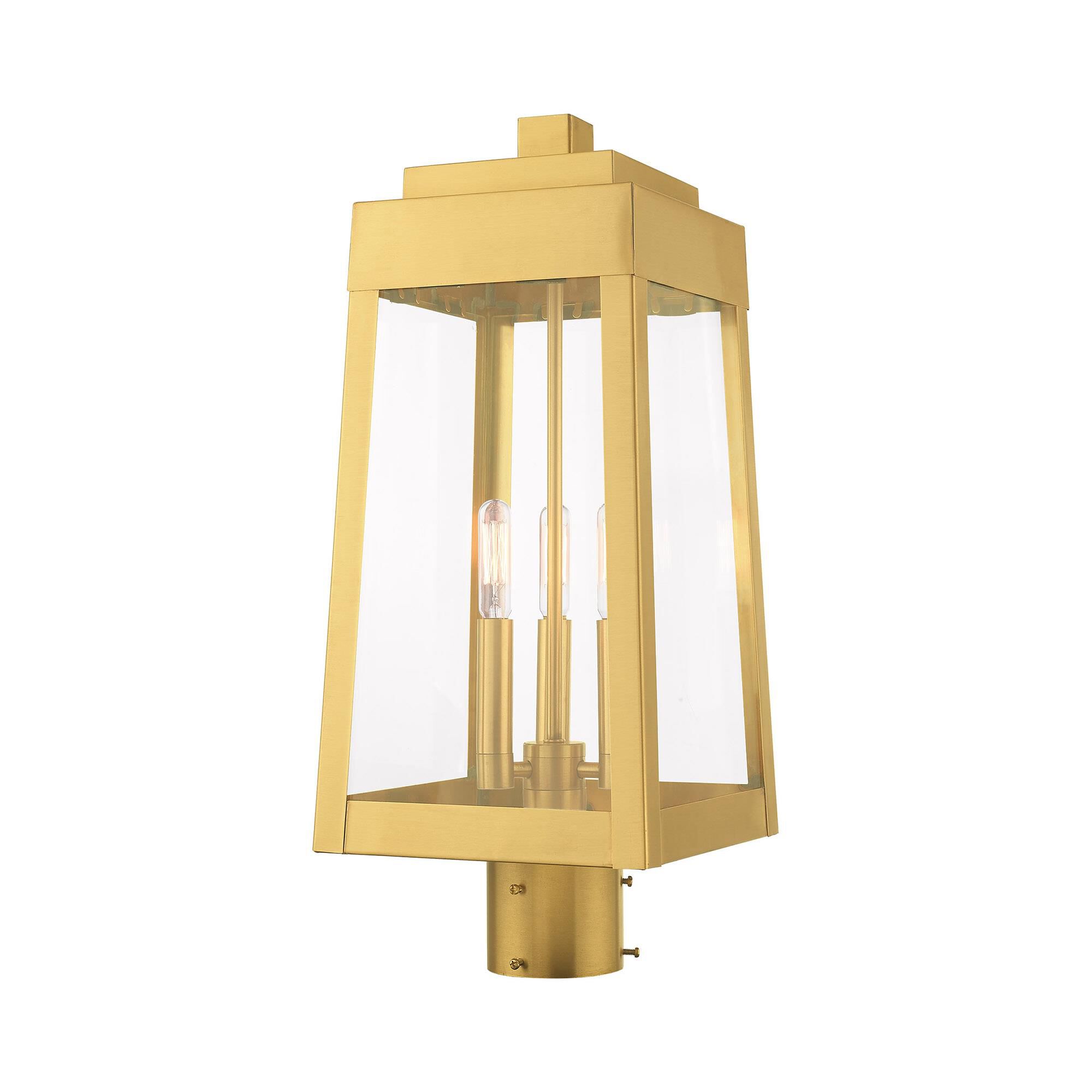 Oslo 20 Inch Tall 3 Light Outdoor Post Lamp by Livex Lighting