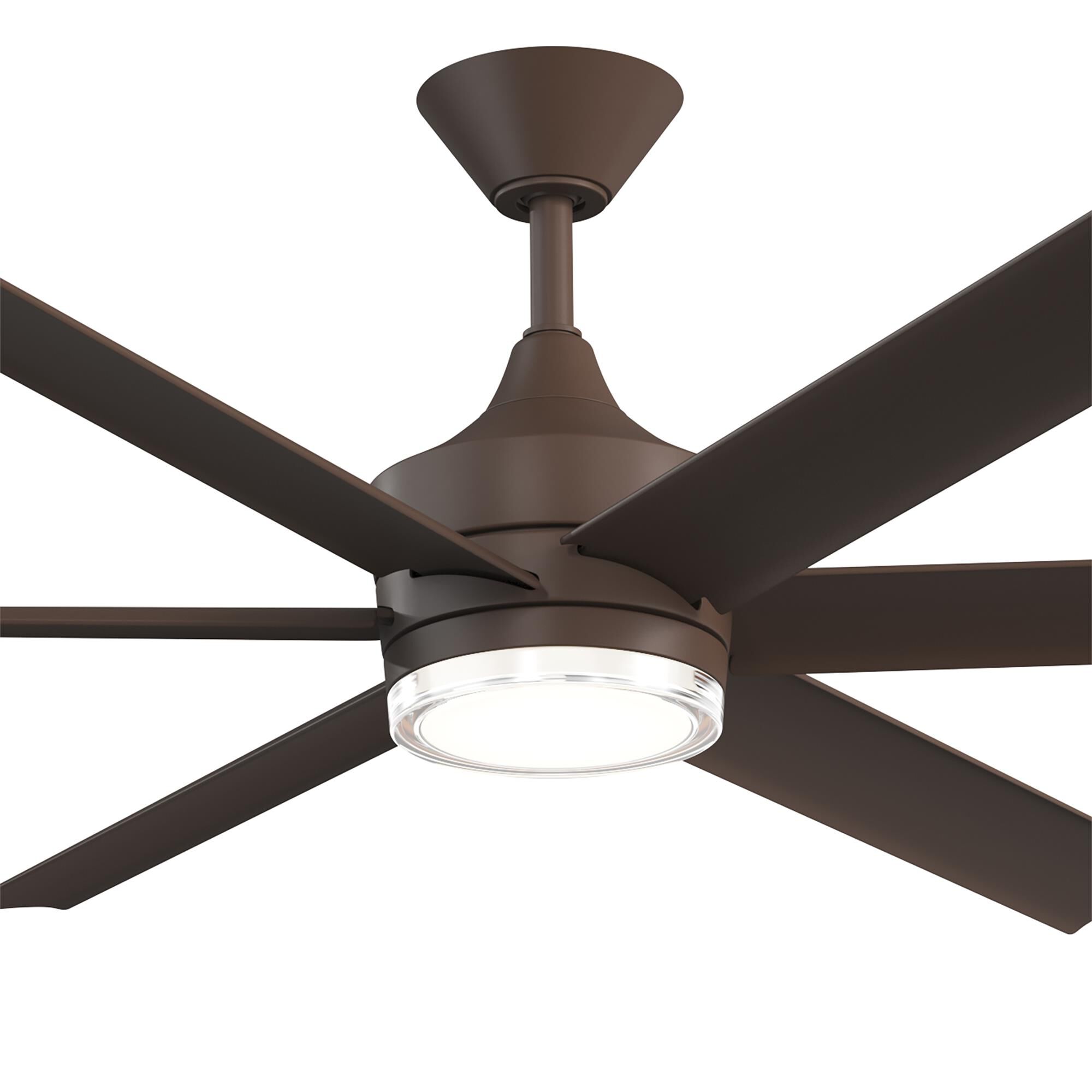 Shown in Satin Natural Bronze finish and Clear Polycarbonate with Inside Frosted Acrylic glass