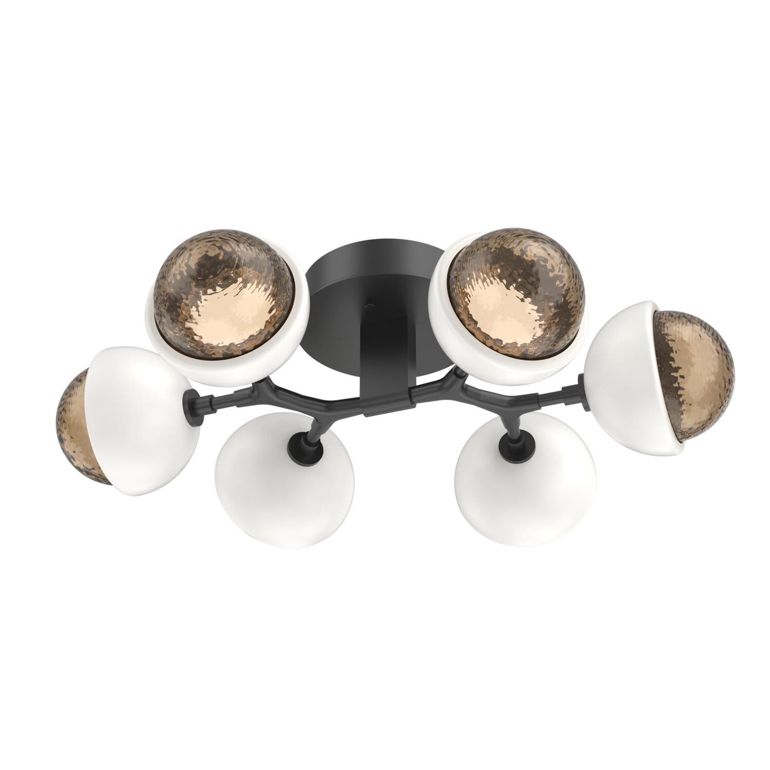 Shown in Matte Black finish and Bronze glass and Salt White accent