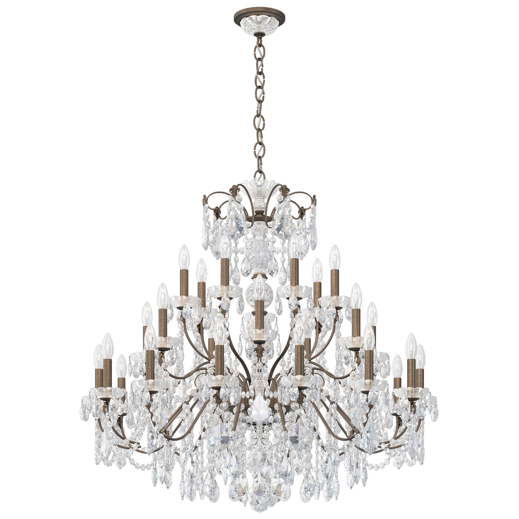 Shown in Etruscan Gold finish and Clear Heritage crystal