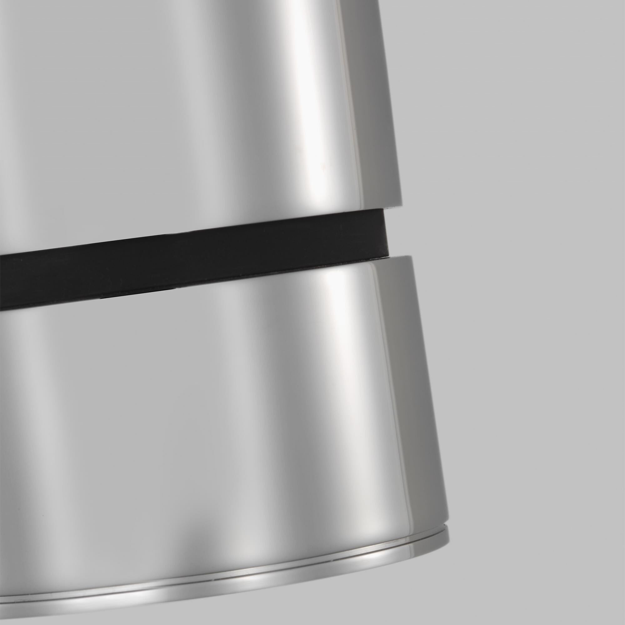 Shown in Polished Stainless Steel finish and Aluminum, Stainless Steel or Brass shade