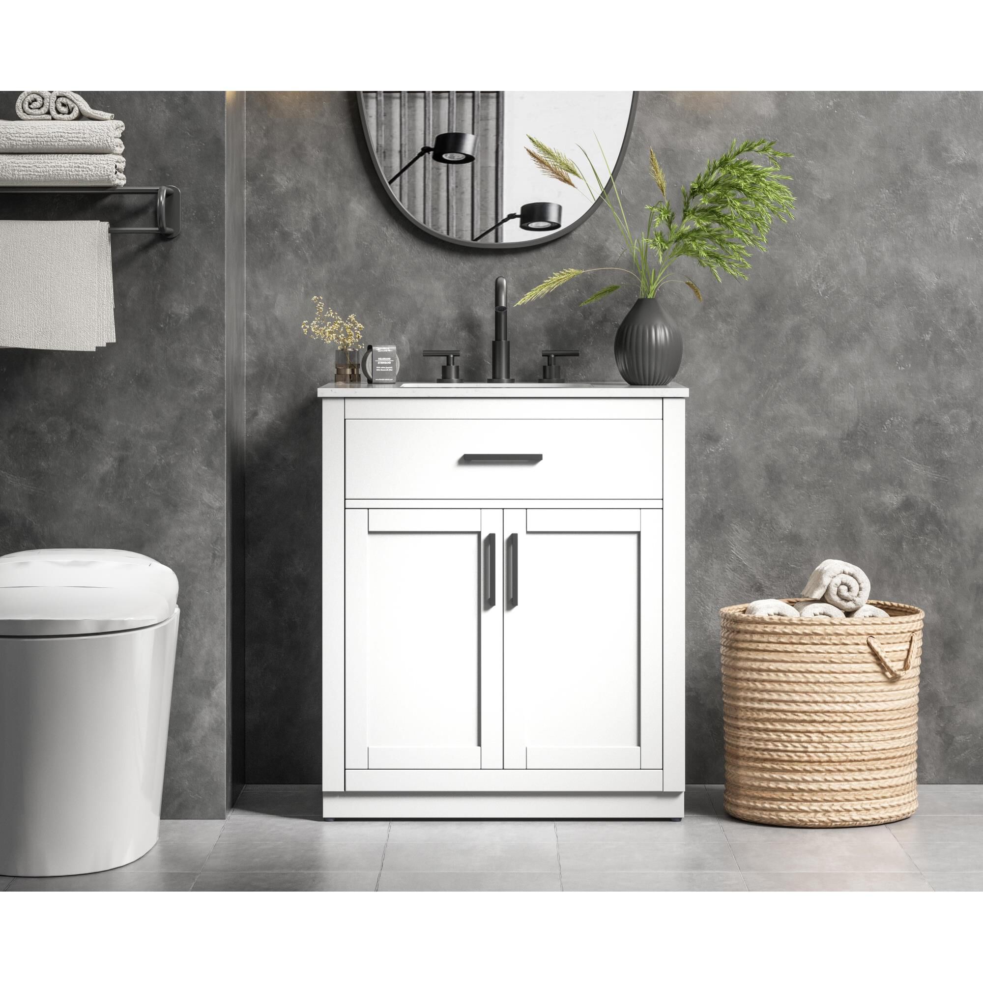 Alden 30 Inch Bath Vanity by Elegant Dcor