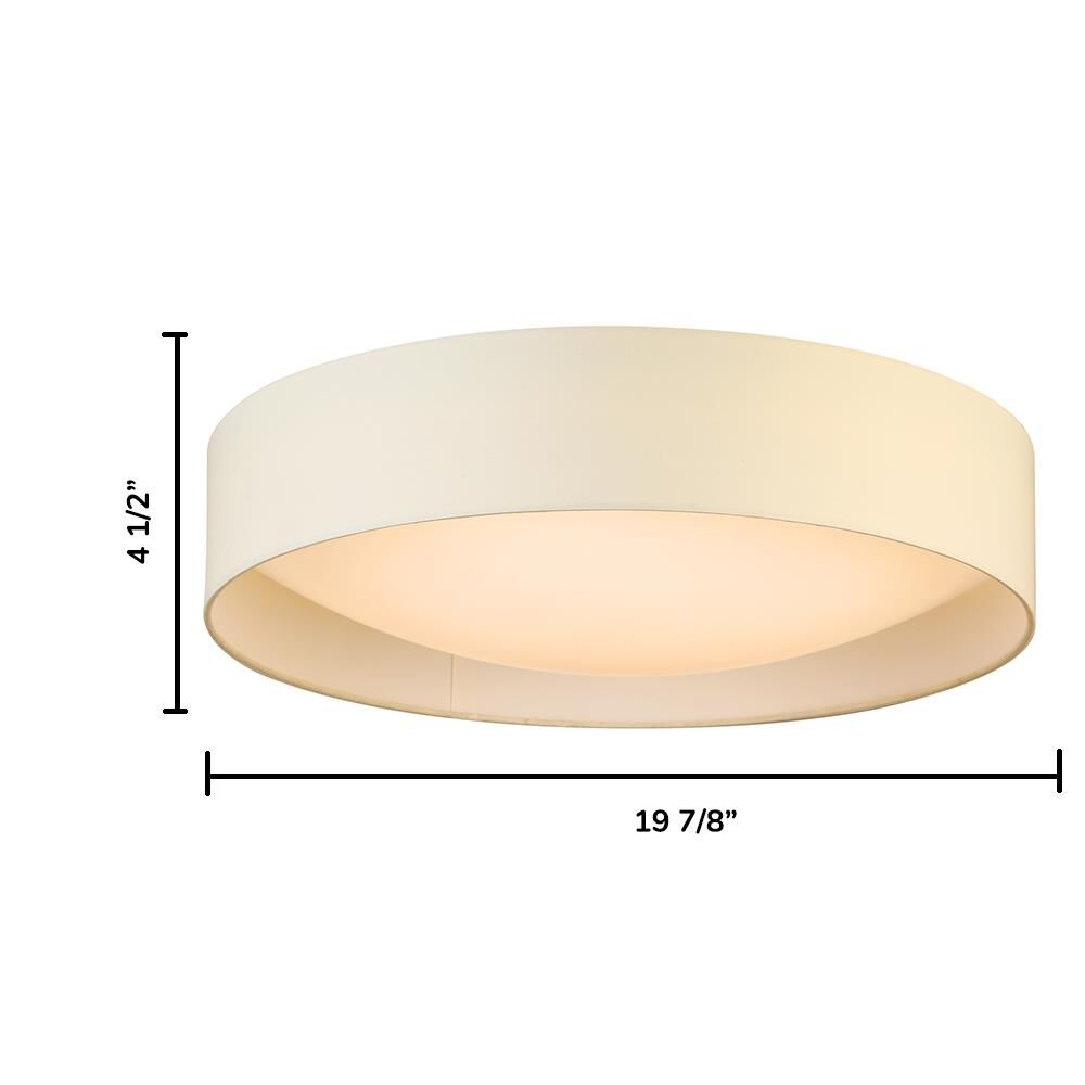 Eglo Orme 19 Inch 1 Light LED Flush Mount by Eglo Lighting