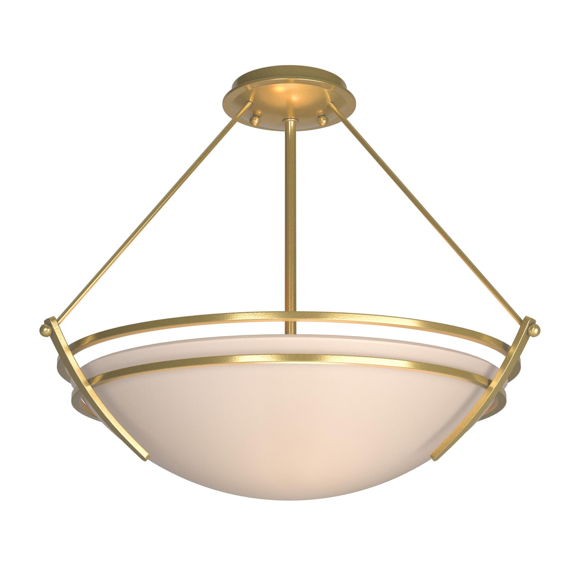 Shown in Modern Brass finish and Sand (Ss) glass