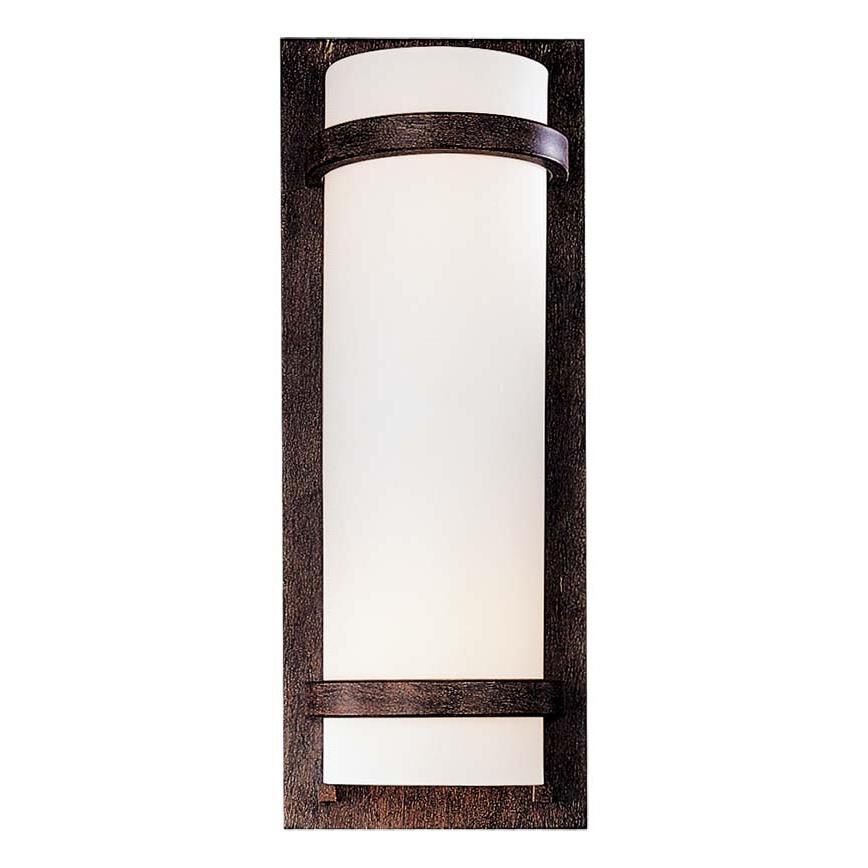 Shown in Iron Oxide finish and Etched White glass