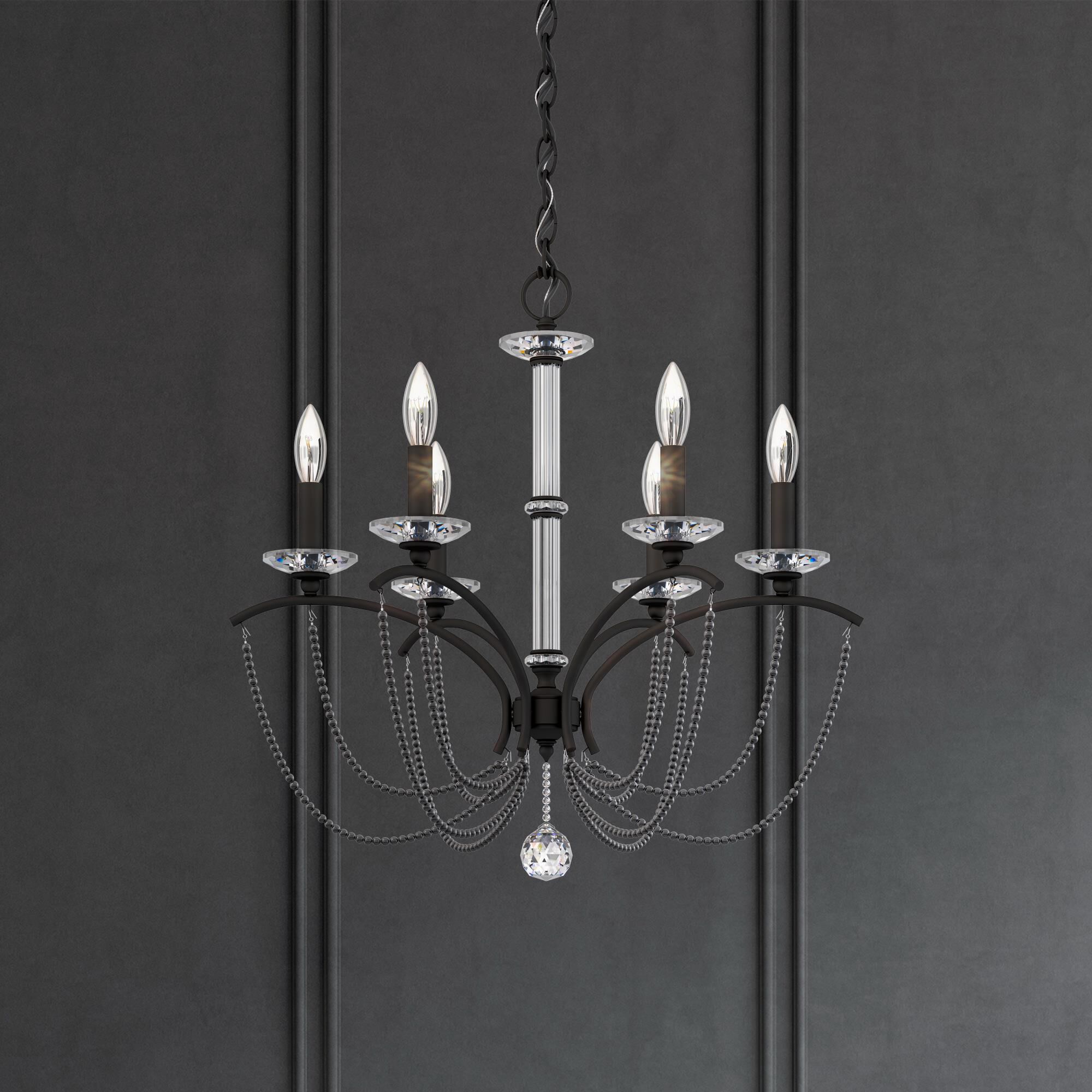 Priscilla 6 Light Chandelier by Schonbek