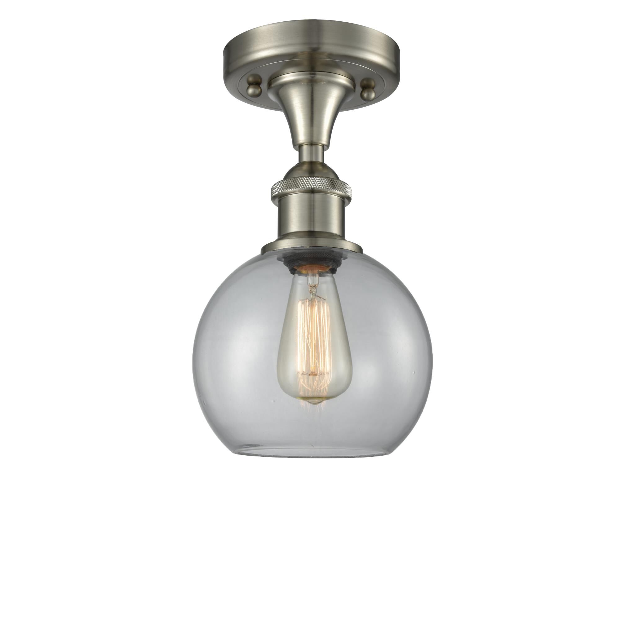 Bruno Marashlian Athens 8 Inch 1 Light Semi Flush Mount by Innovations Lighting