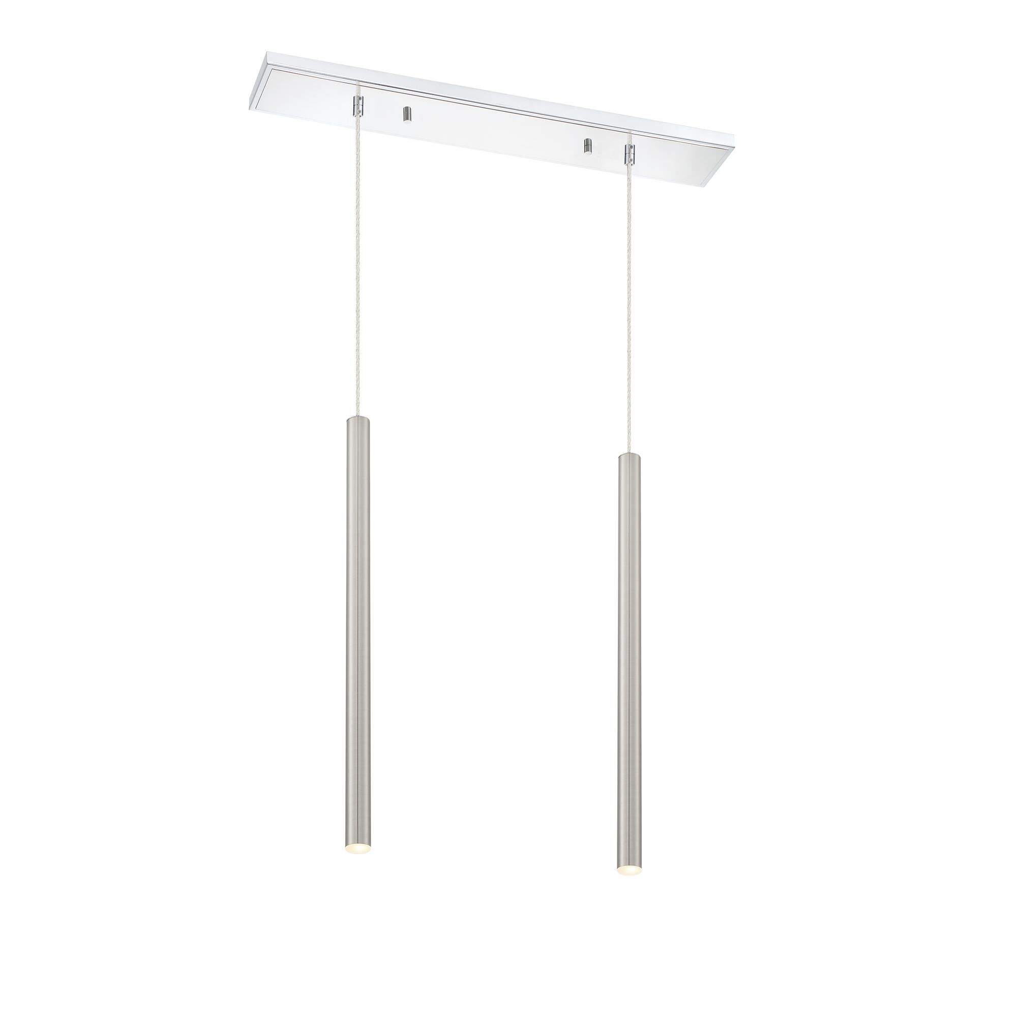 Shown in Chrome finish and Steel glass and Steel shade