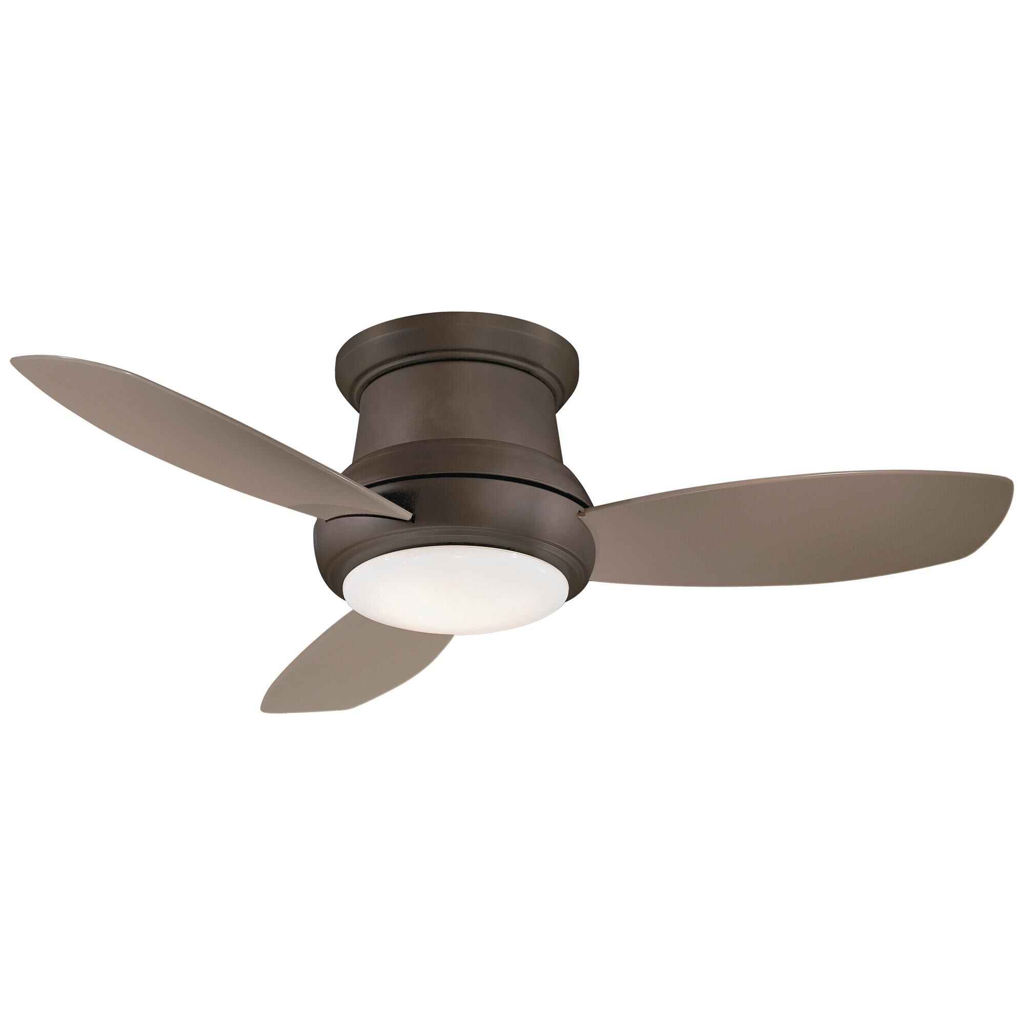 Concept 44 Inch Flush Mount Fan with Light Kit,