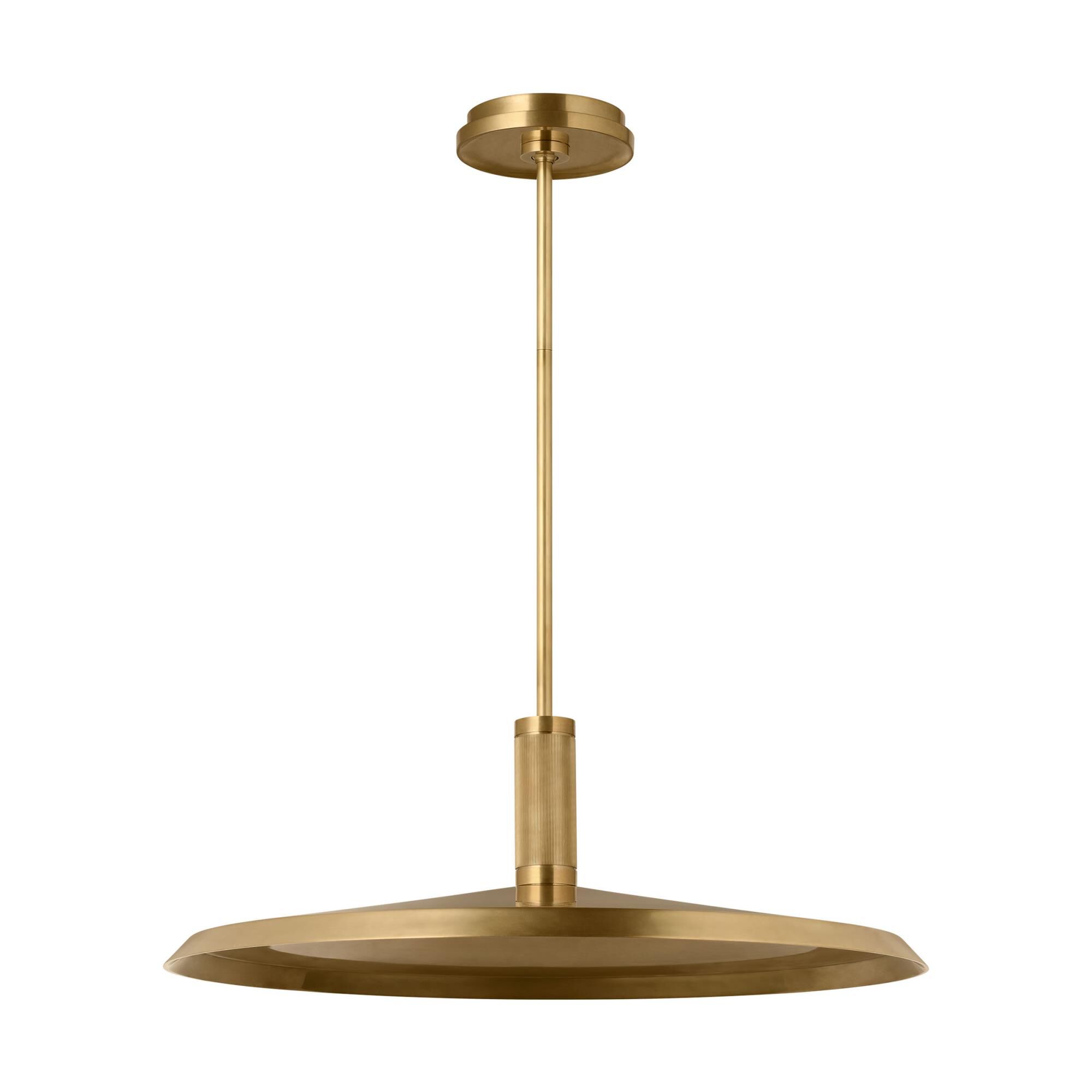Shown in Hand Rubbed Antique Brass finish and Hand Rubbed Antique Brass shade