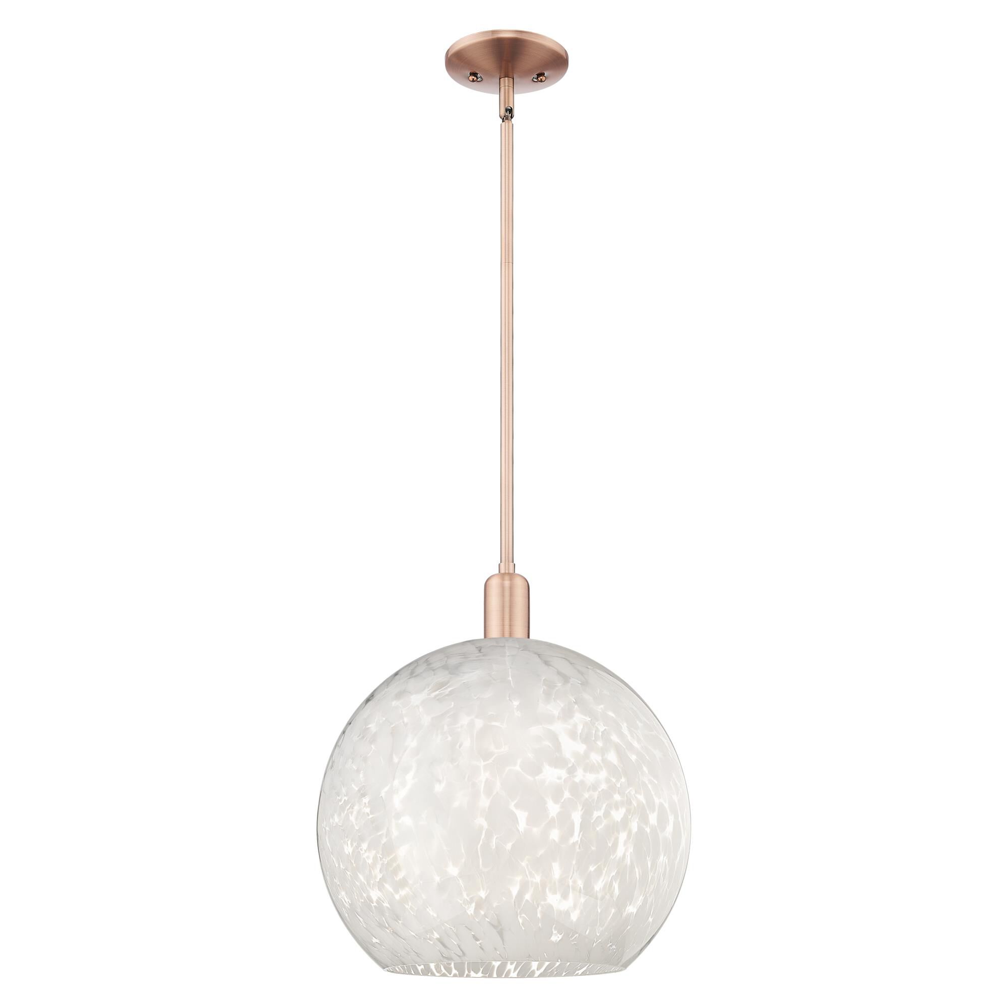 Bruno Marashlian White Mouchette Large Pendant by Innovations Lighting