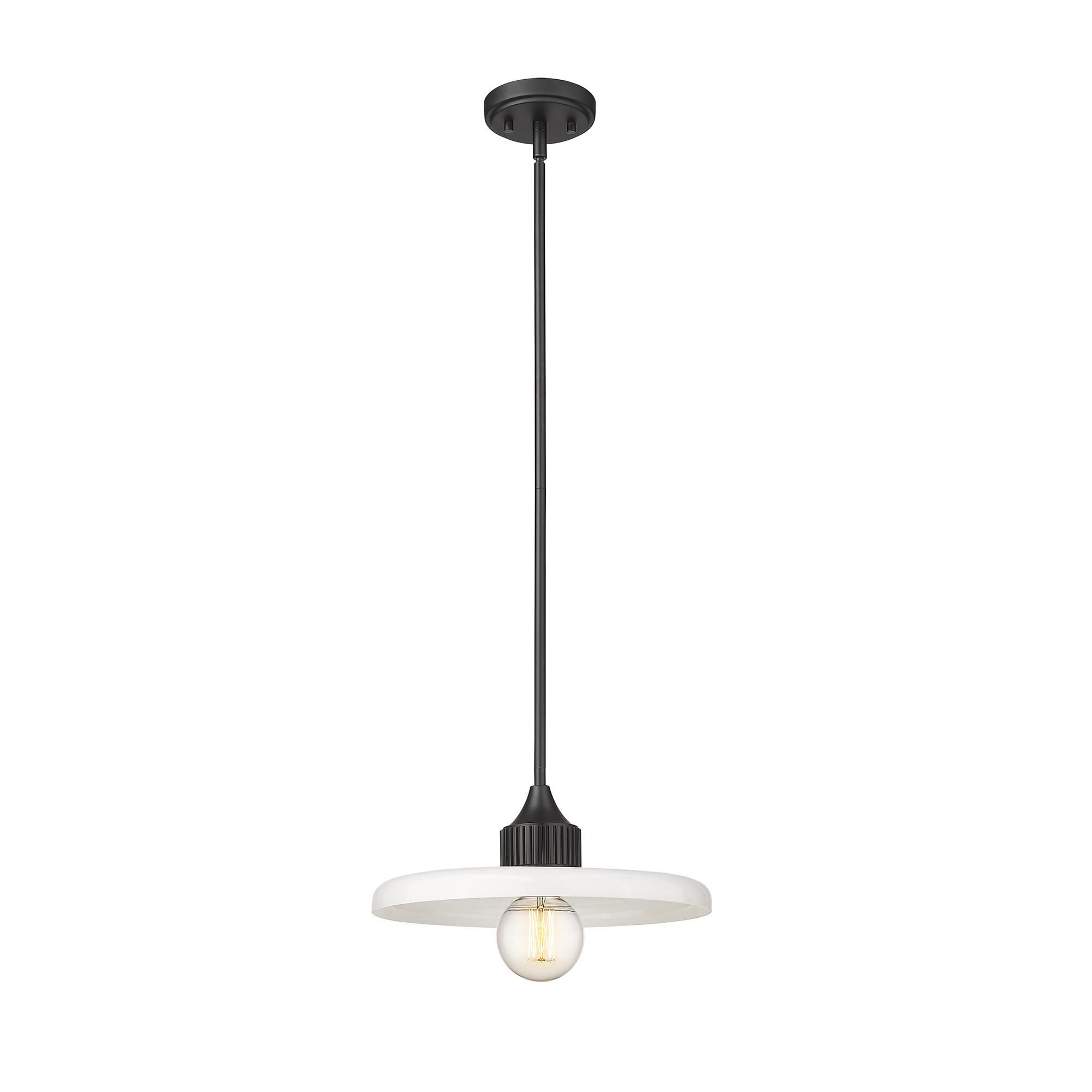 Shown in Matte Black finish and Opal glass