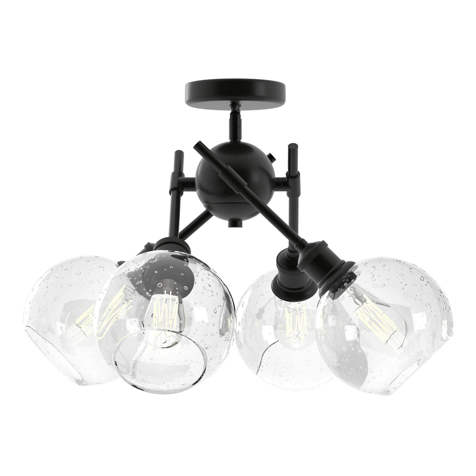 Axel 15 Inch 4 Light Semi Flush Mount by Golden Lighting