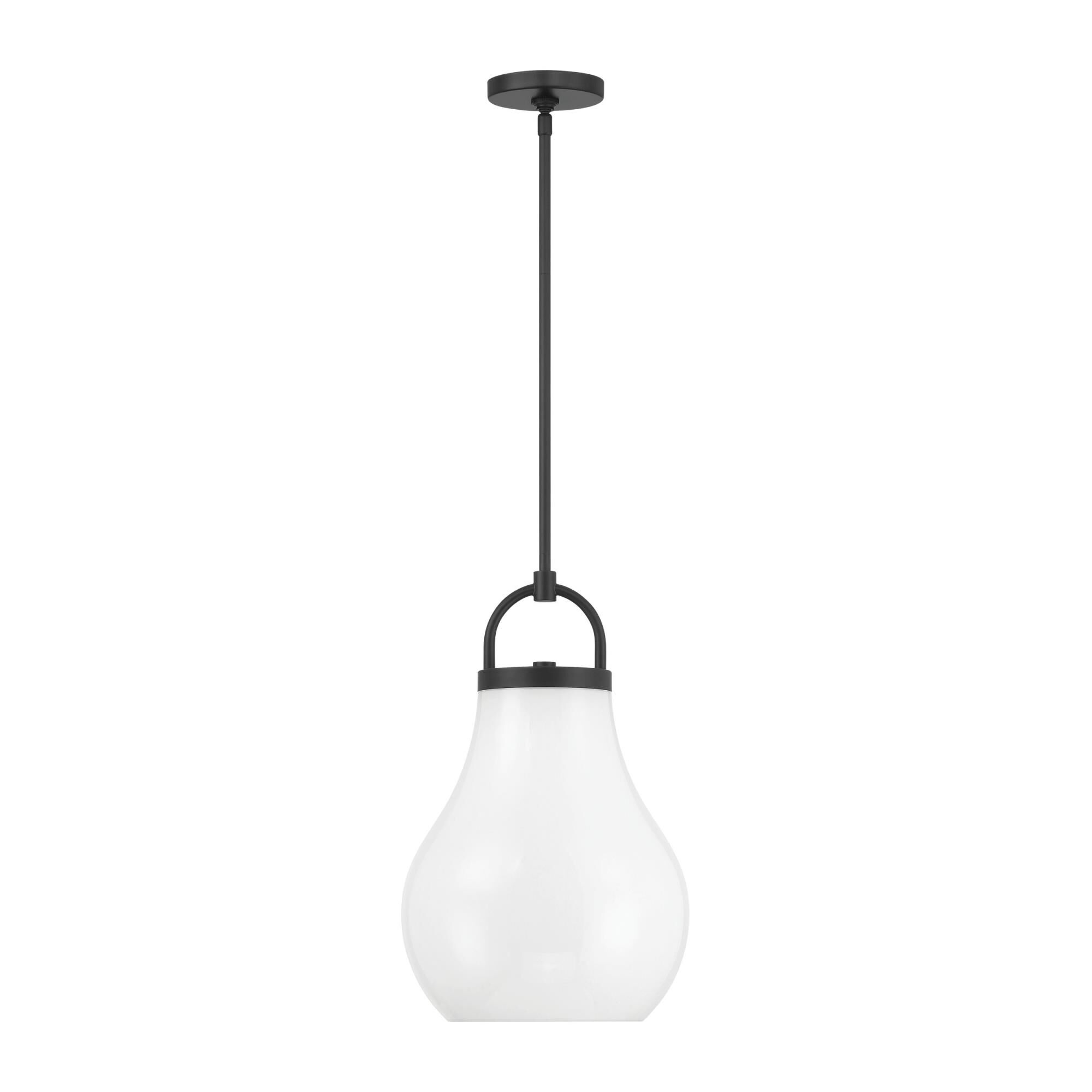 Shown in Matte Black finish and Opal glass