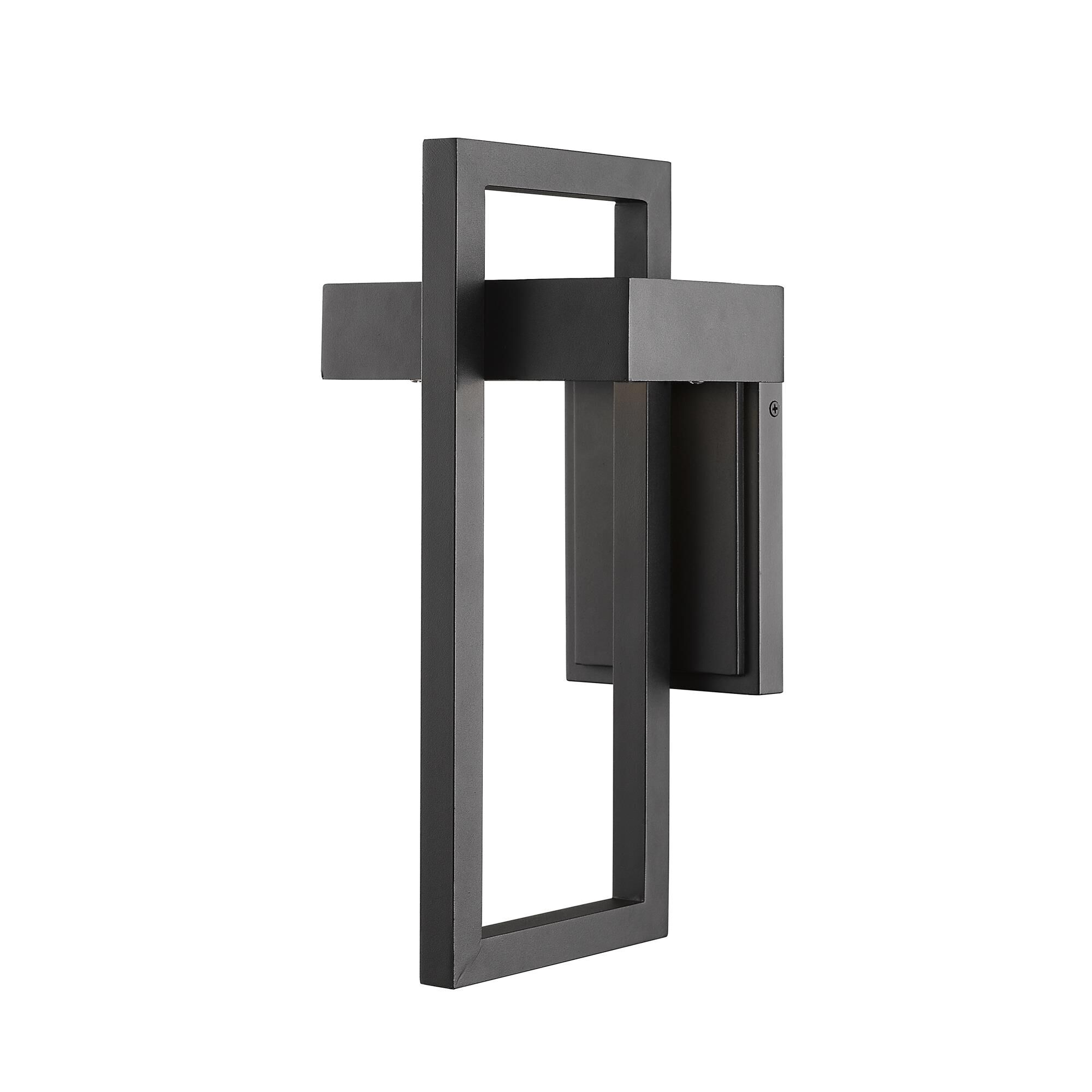 Shown in Black finish and Glass shade