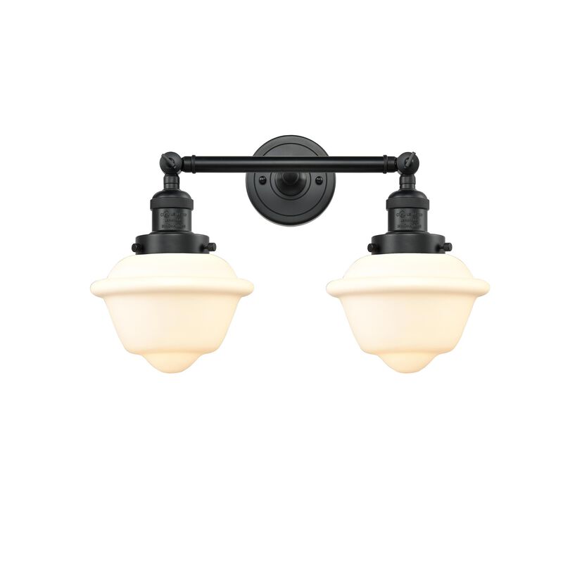 Bruno Marashlian Small Oxford 17 Inch 2 Light Bath Vanity Light by Innovations Lighting